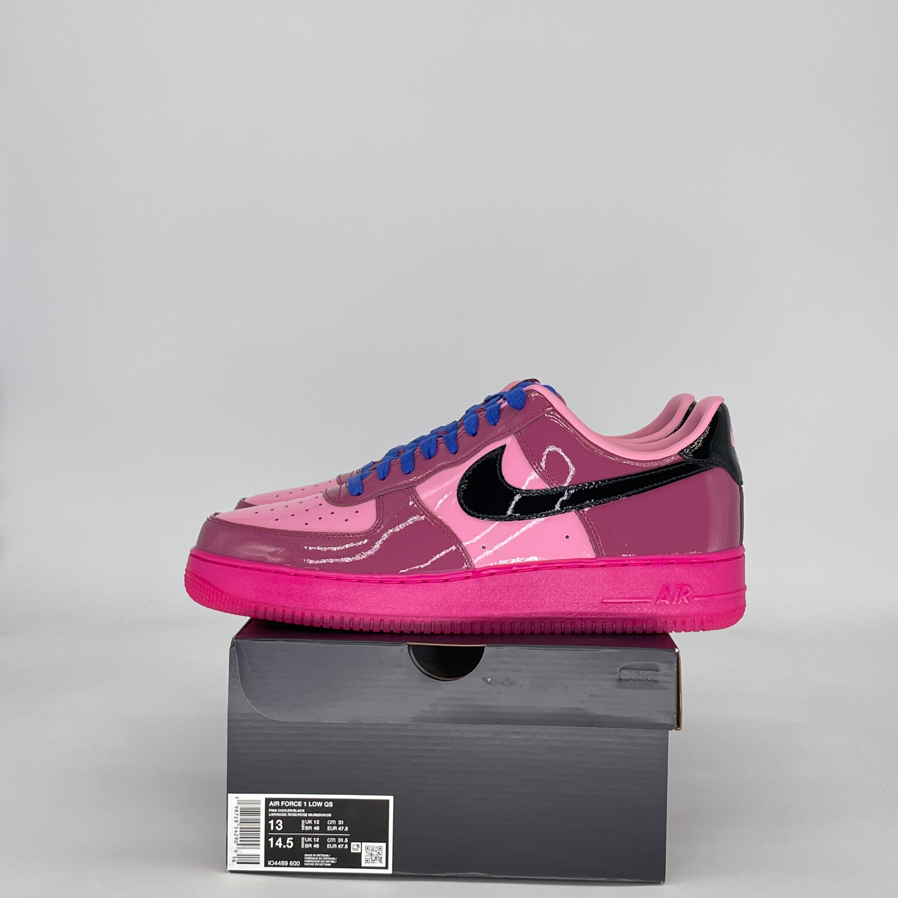 NIKE AIR FORCE 1 LOW PINK COOLER MULBERRY ROSE IO4489-600 SIZE 13/14.5W