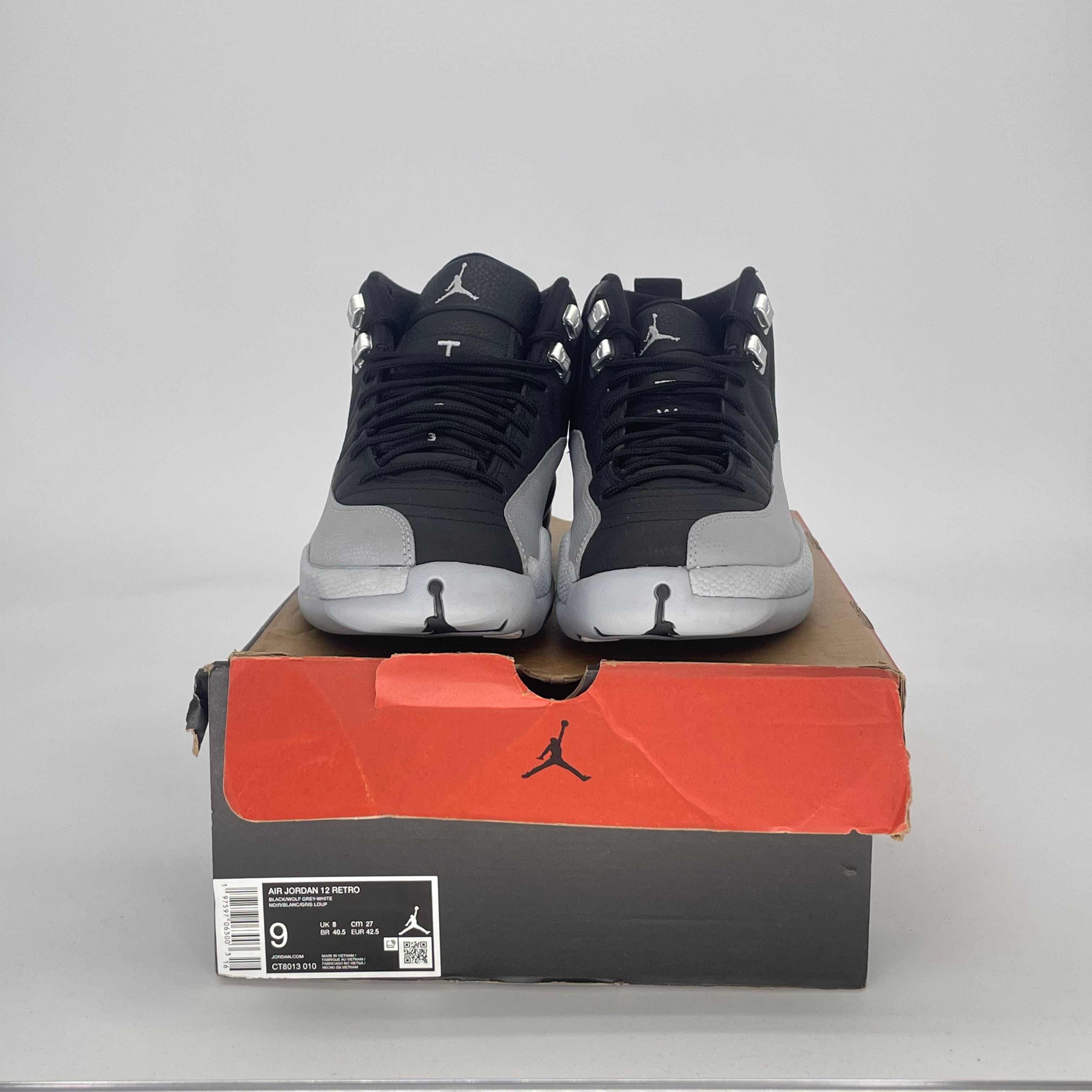 AIR JORDAN 12 BARONS CT8013-010 SIZE 9/10.5W