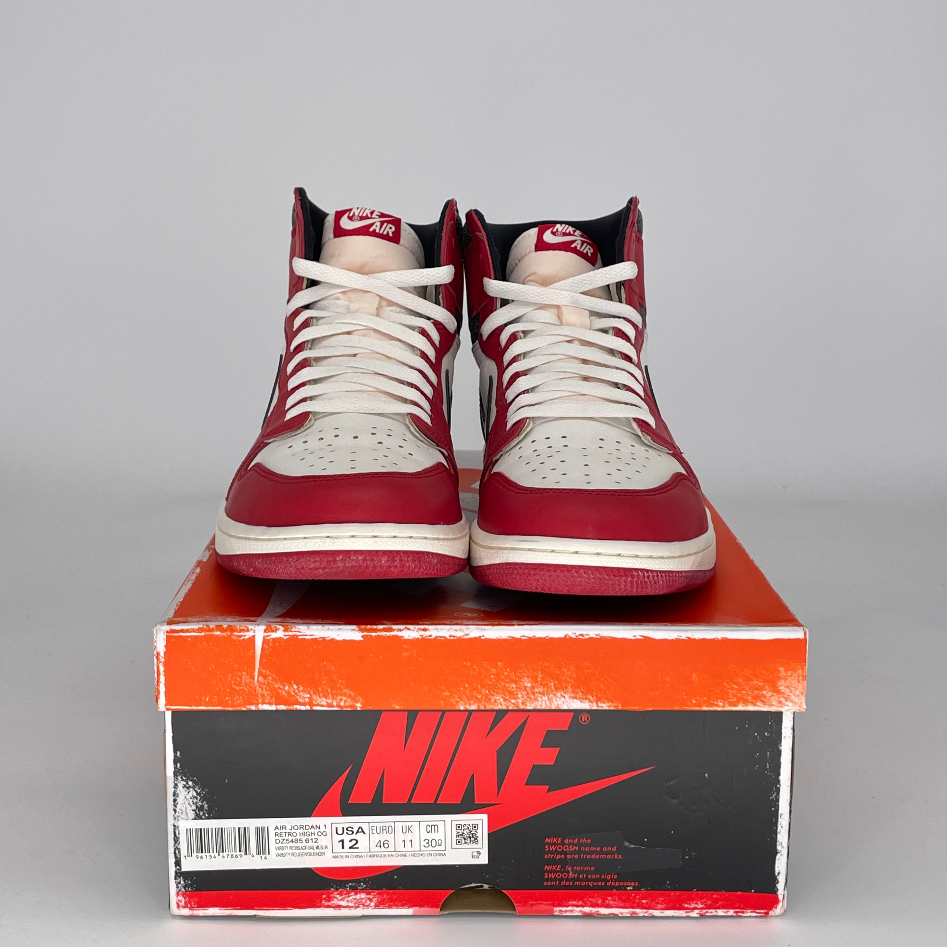 AIR JORDAN 1 CHICAGO LOST AND FOUND DZ5485-612 SIZE 12/13.5W