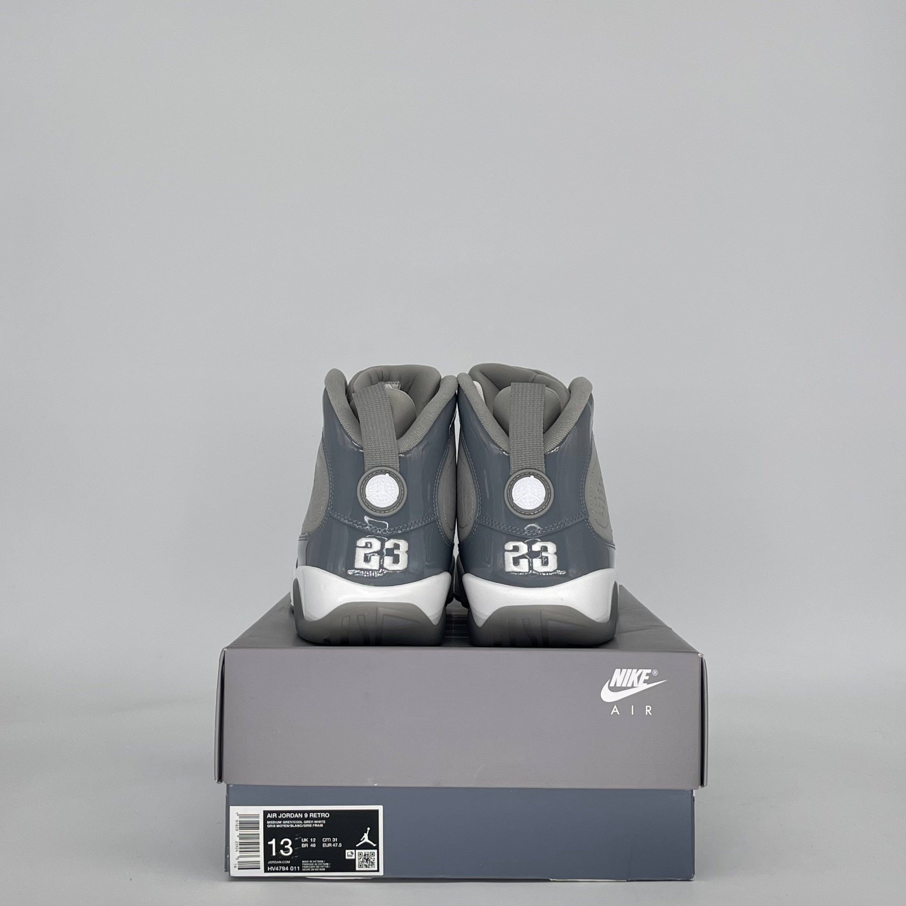 AIR JORDAN 9 COOL GREY HV4794-011 SIZE 13/14.5W