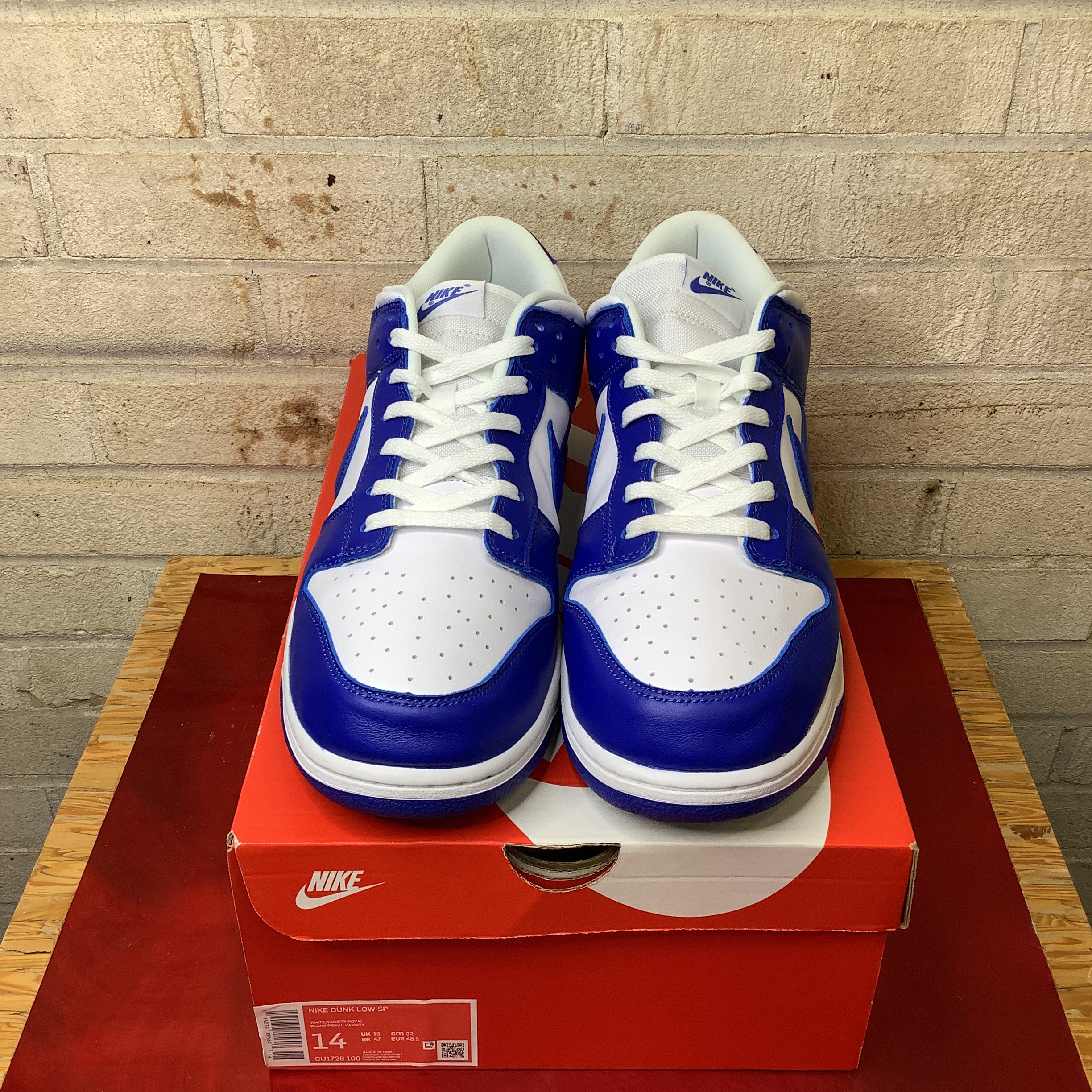 NIKE DUNK LOW KENTUCKY SIZE 14/15.5W CU1726-100