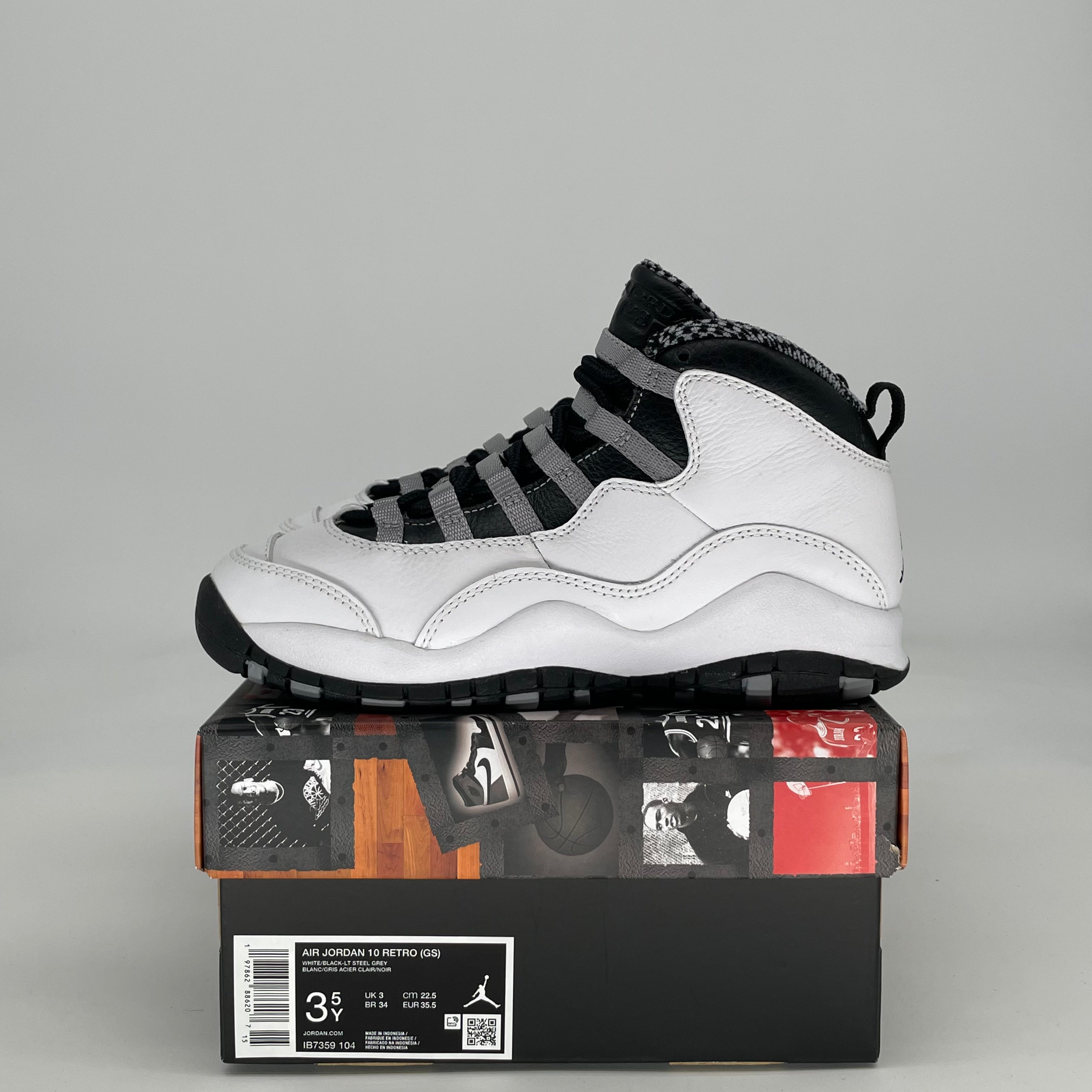 AIR JORDAN 10 STEEL IB7359-104 SIZE 3.5/5W