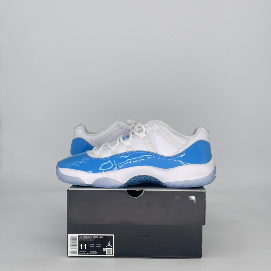 AIR JORDAN 11 LOW UNIVERSITY BLUE FV5104-100 SIZE 11/12.5W