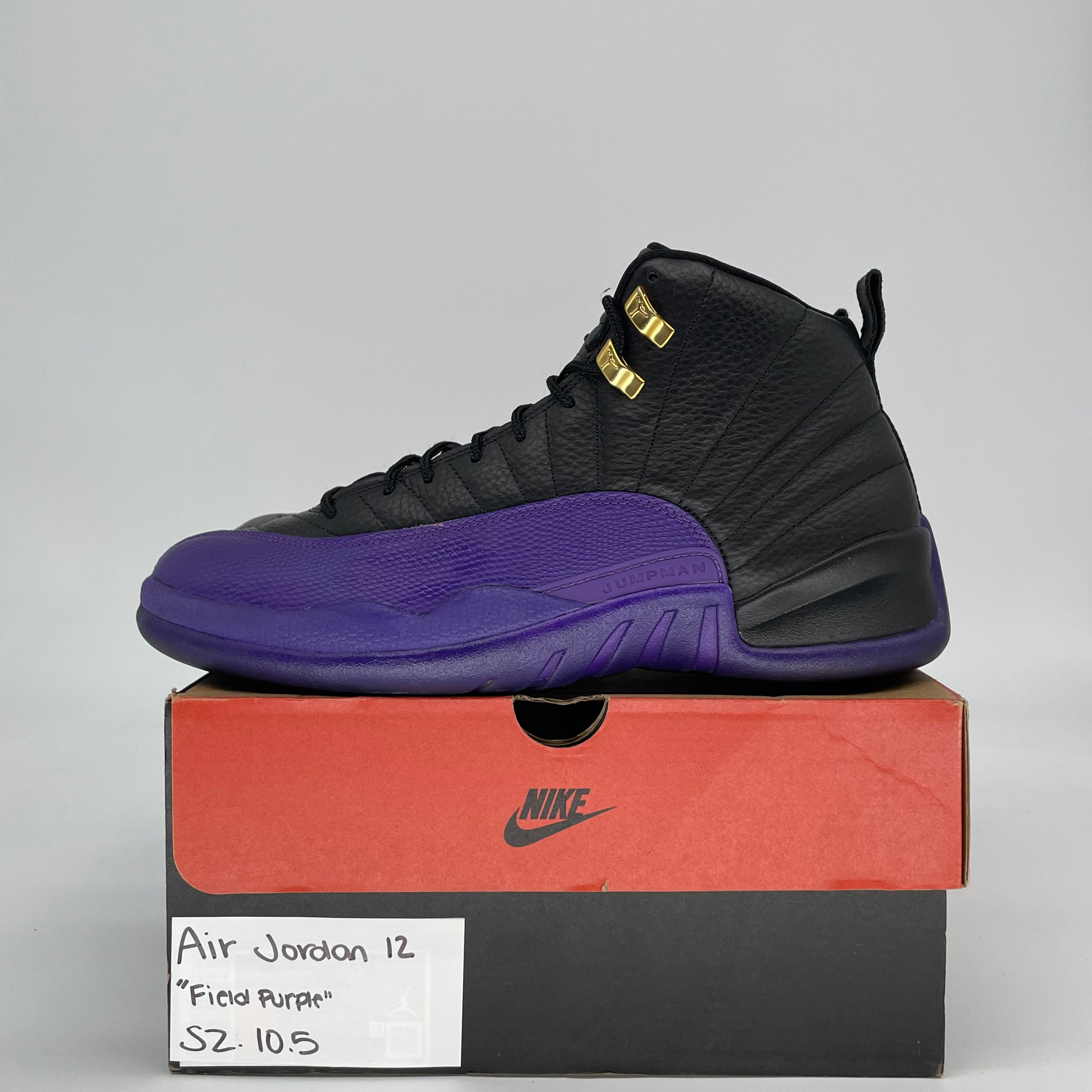 AIR JORDAN 12 FIELD PURPLE CT8013-057 SIZE 10.5/12W