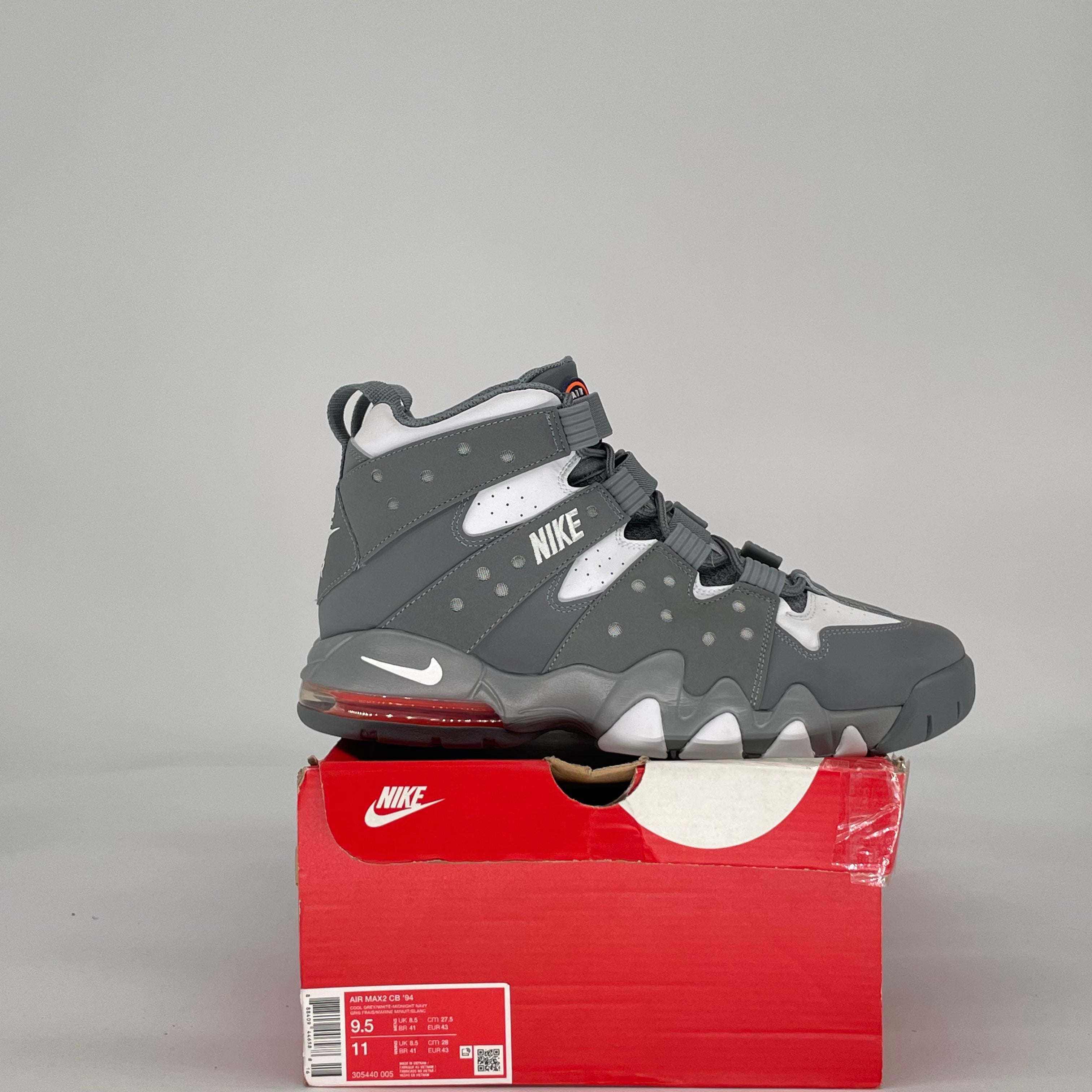 NIKE AIR MAX 2 CB 94 COOL GREY WHITE 305440-005 SIZE 9.5/11W
