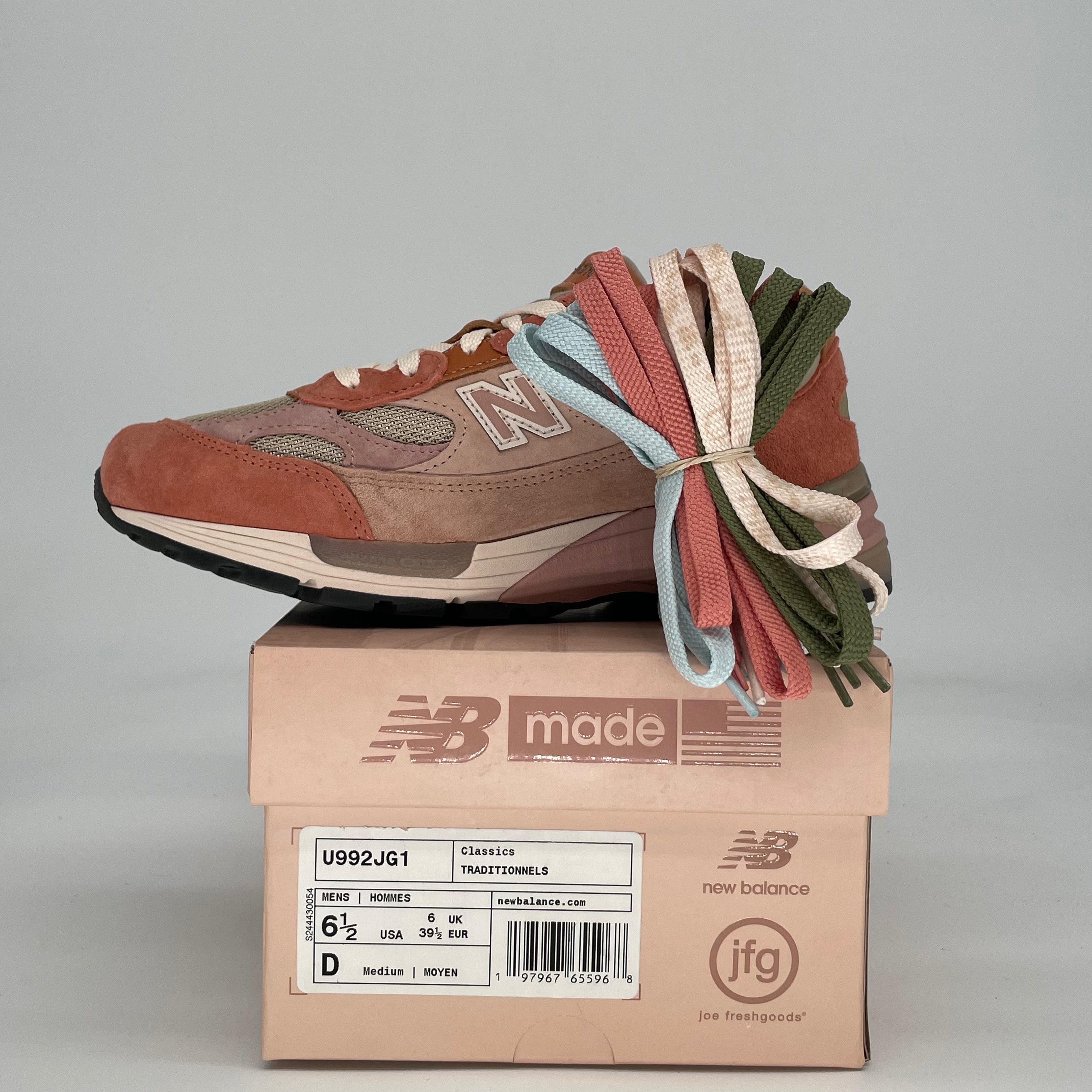 JOE FRESHGOODS X NEW BALANCE 992 MIUSA AGED WELL U992JG1 SIZE 6.5/8W