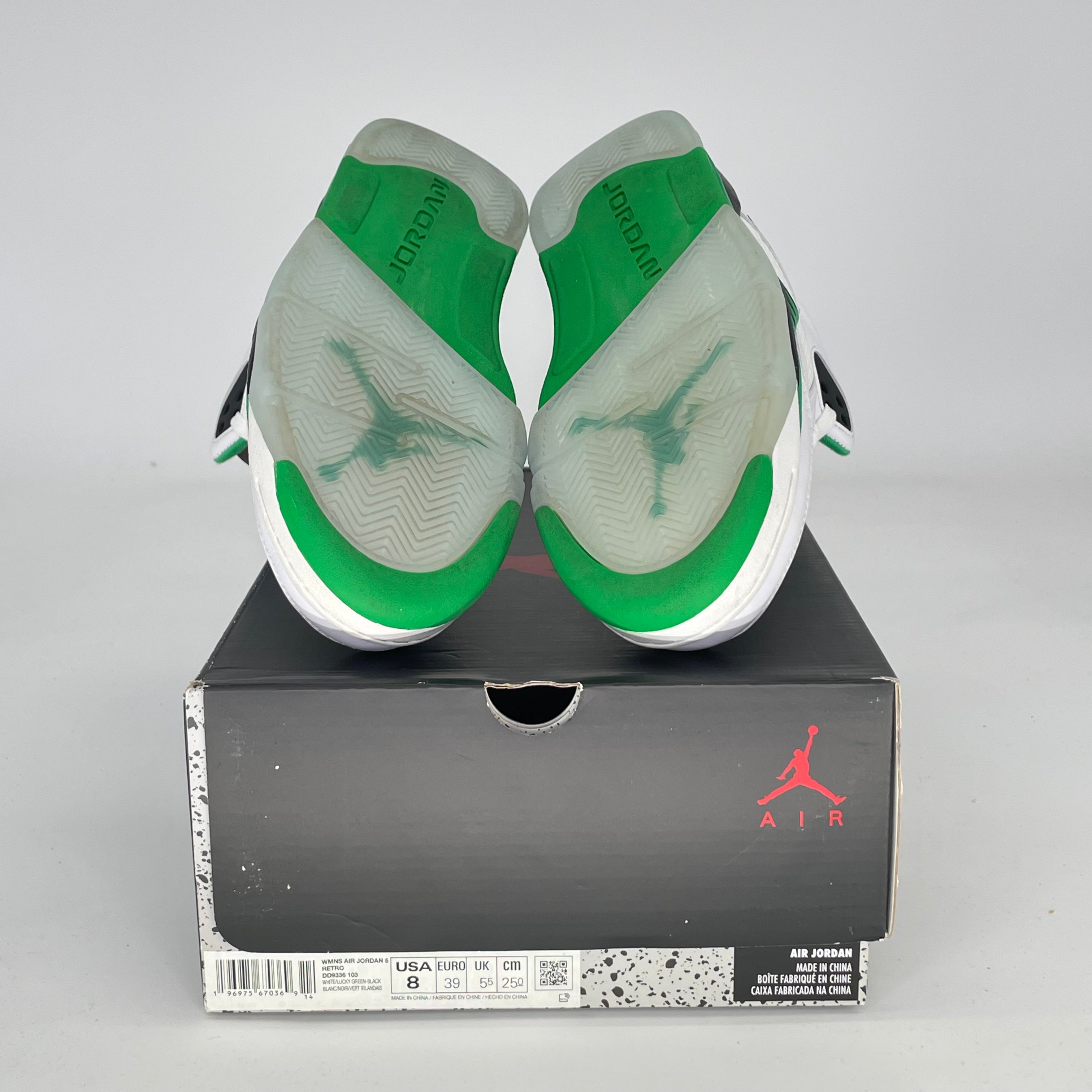 AIR JORDAN 5 LUCKY GREEN W DD9336-103 SIZE 6.5/8W