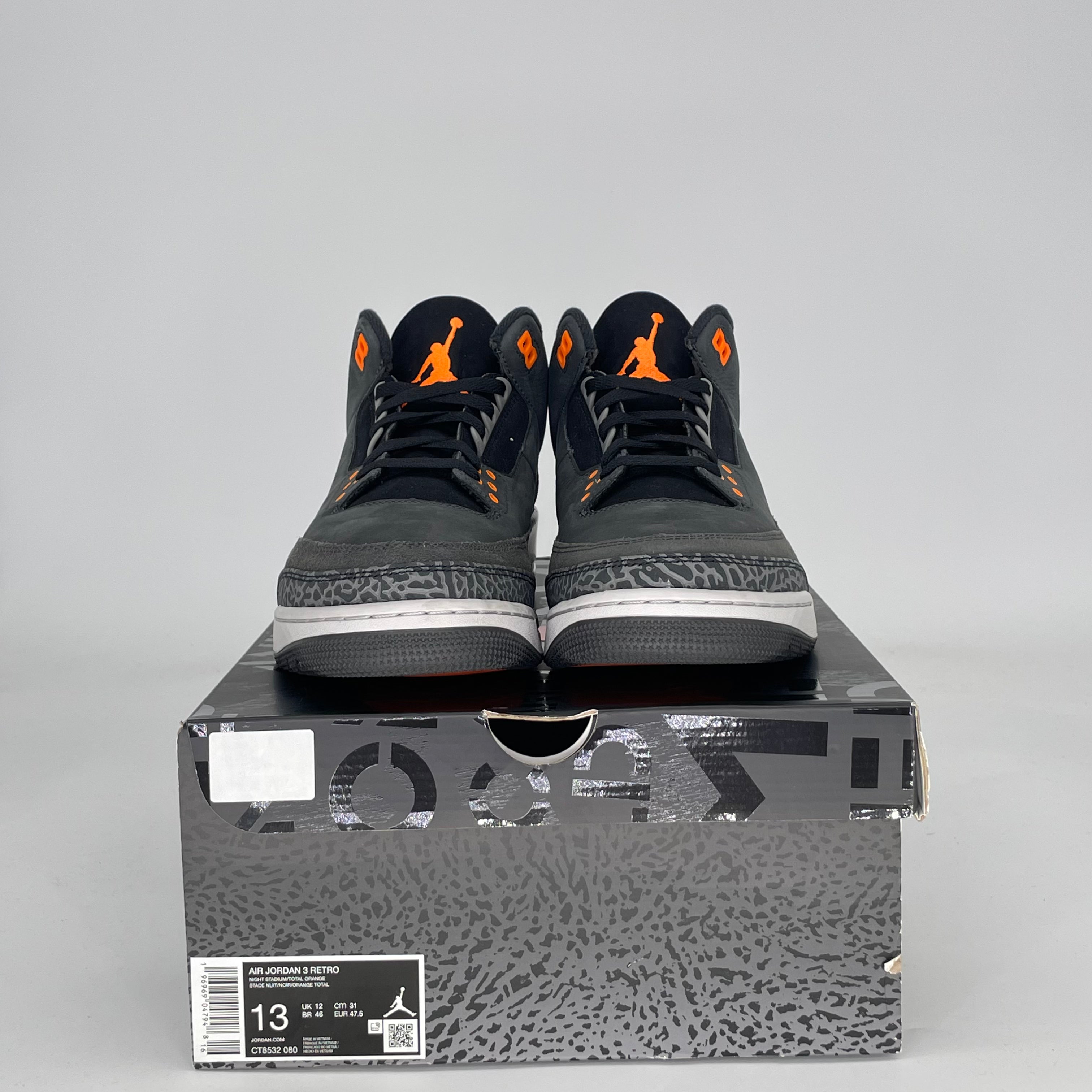 AIR JORDAN 3 FEAR PACK (2023) CT8532-080 SIZE 13/14.5W