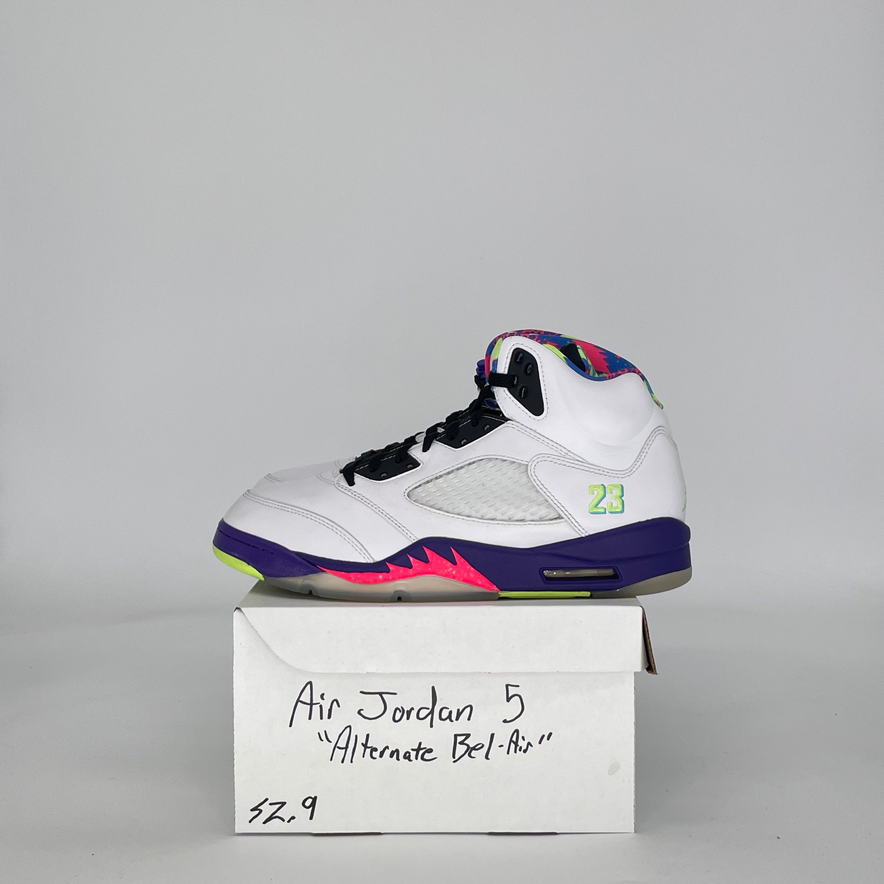 AIR JORDAN 5 ALTERNATE BEL-AIR DB3335-100 SIZE 9/10.5W