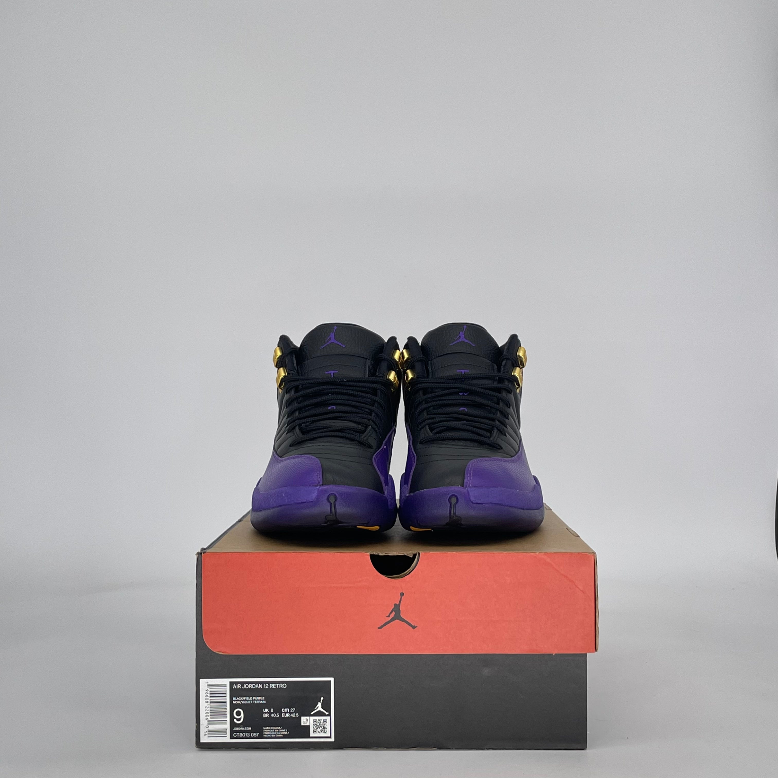 AIR JORDAN 12 FIELD PURPLE CT8013-057 SIZE 9/10.5W