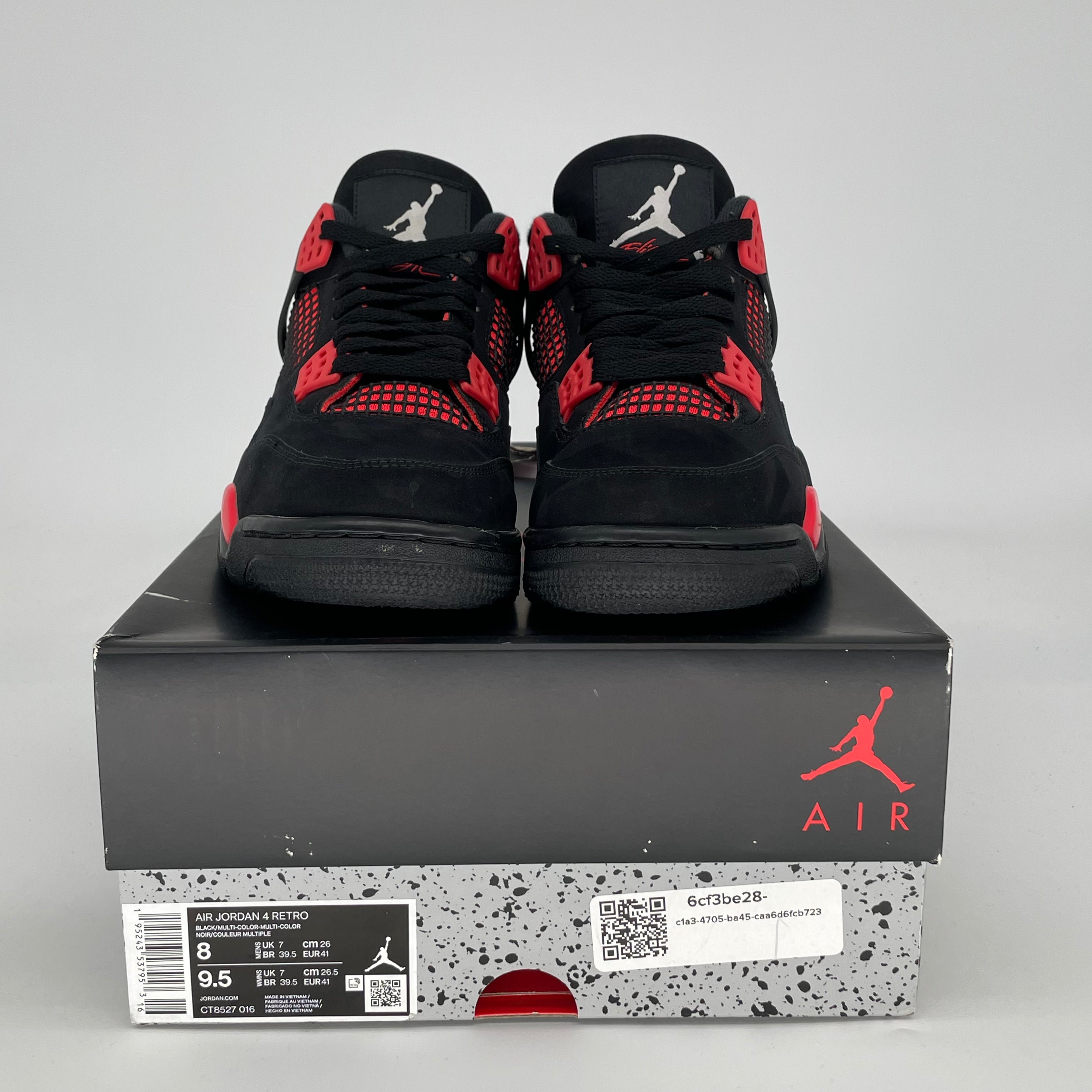 AIR JORDAN 4 RED THUNDER CT8527-016 SIZE 8/9.5W