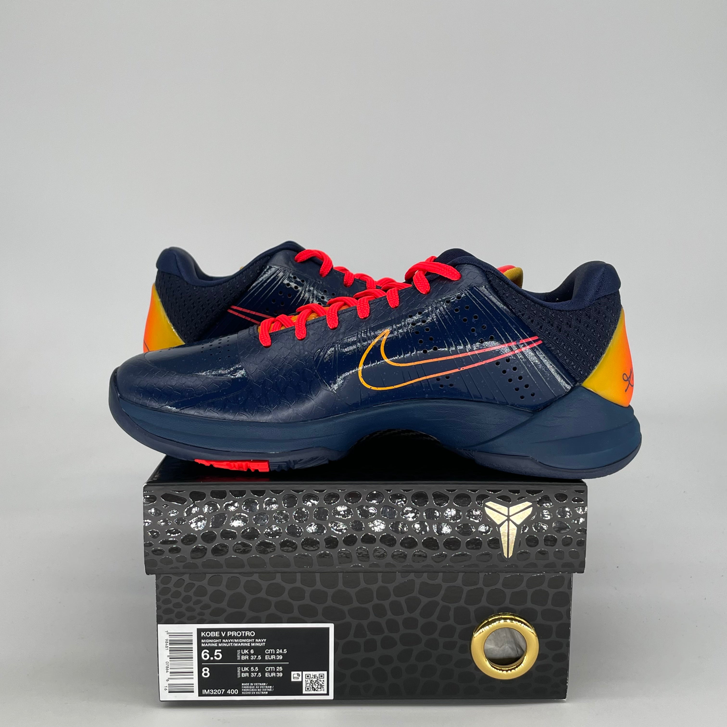 NIKE KOBE 5 PROTRO CAITLIN CLARK INDIANA FEVER IM3207-400 SIZE 6.5/8W