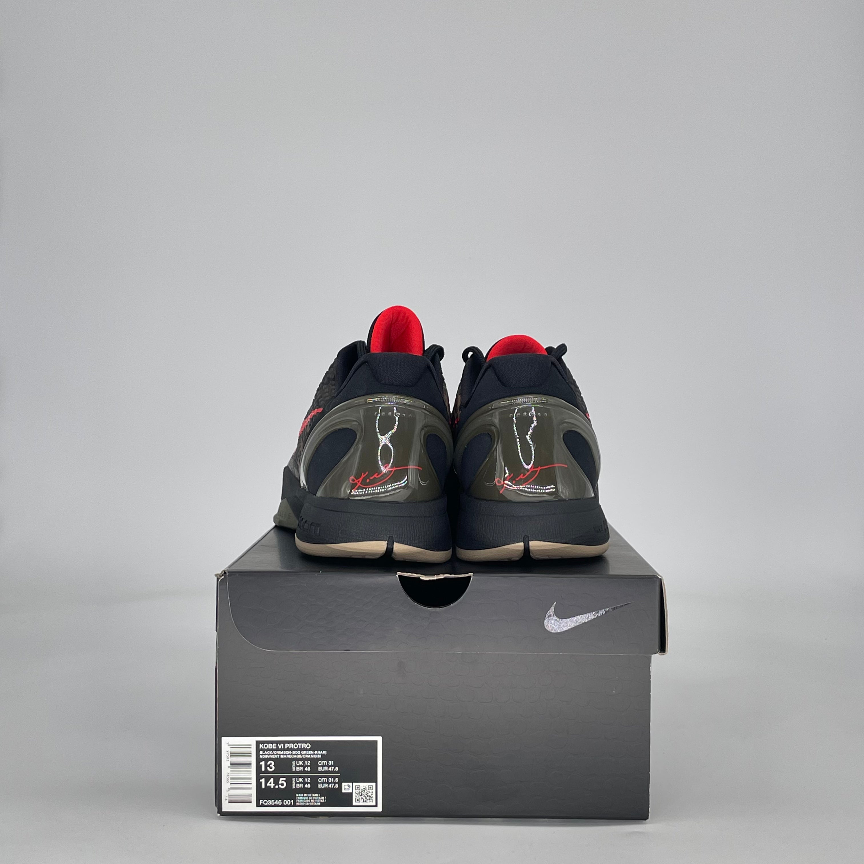 NIKE KOBE 6 PROTRO ITALIAN CAMO (2024) FQ3546-001 SIZE 13/14.5W