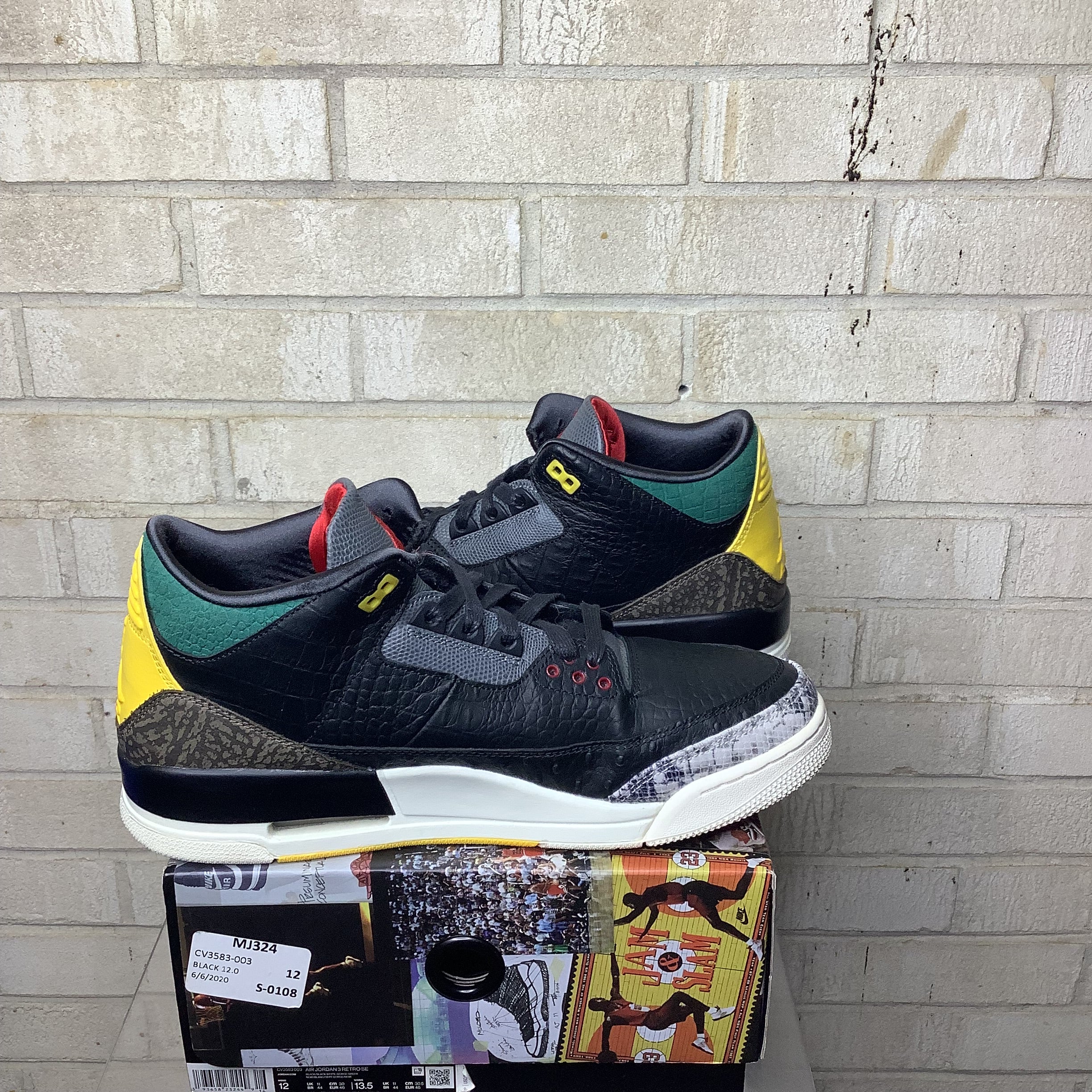 AIR JORDAN 3 ANIMAL INSTINCT 2.0 SIZE 12/13.5W CV3583-003