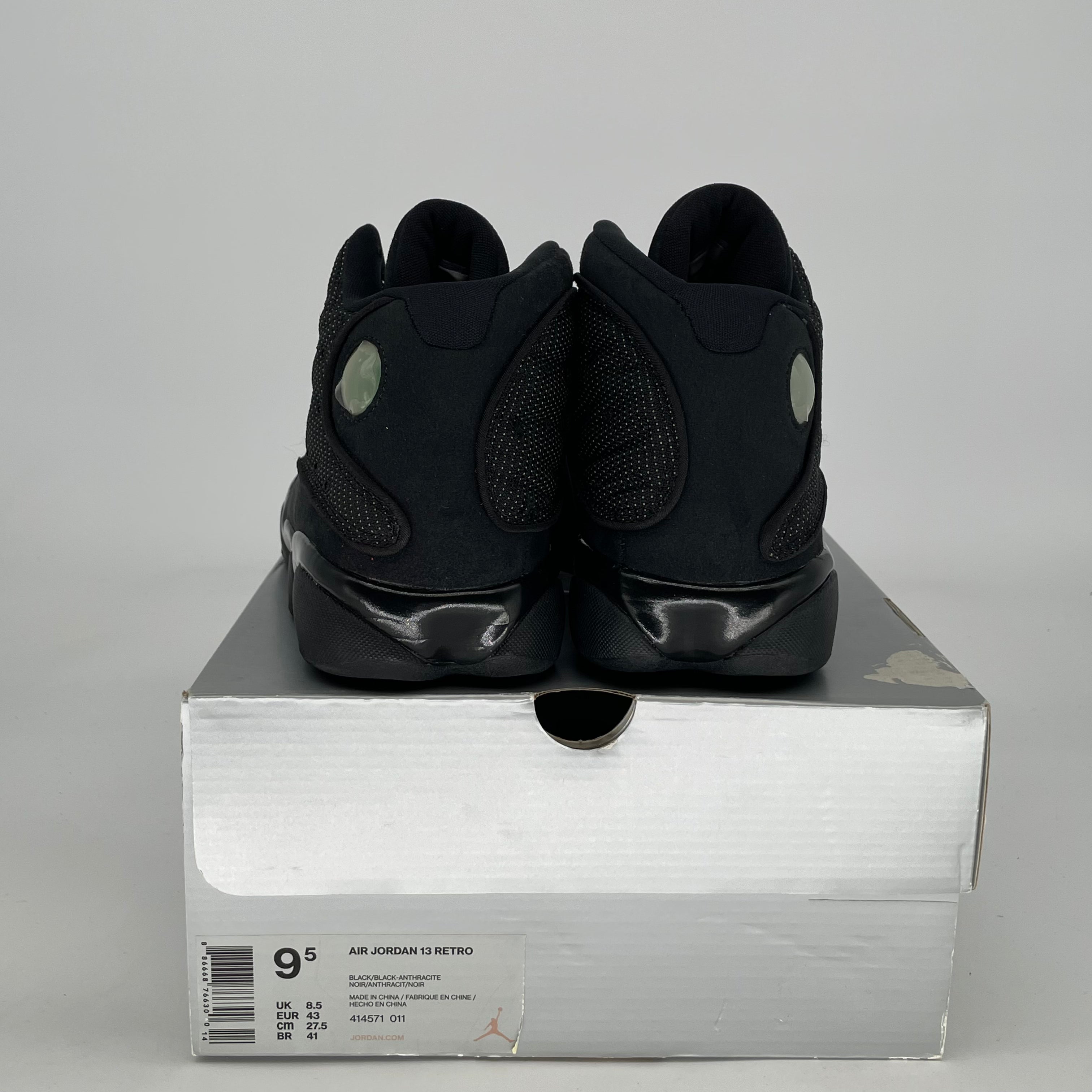 AIR JORDAN 13 BLACK CAT 414571-011 SIZE 9.5/11W