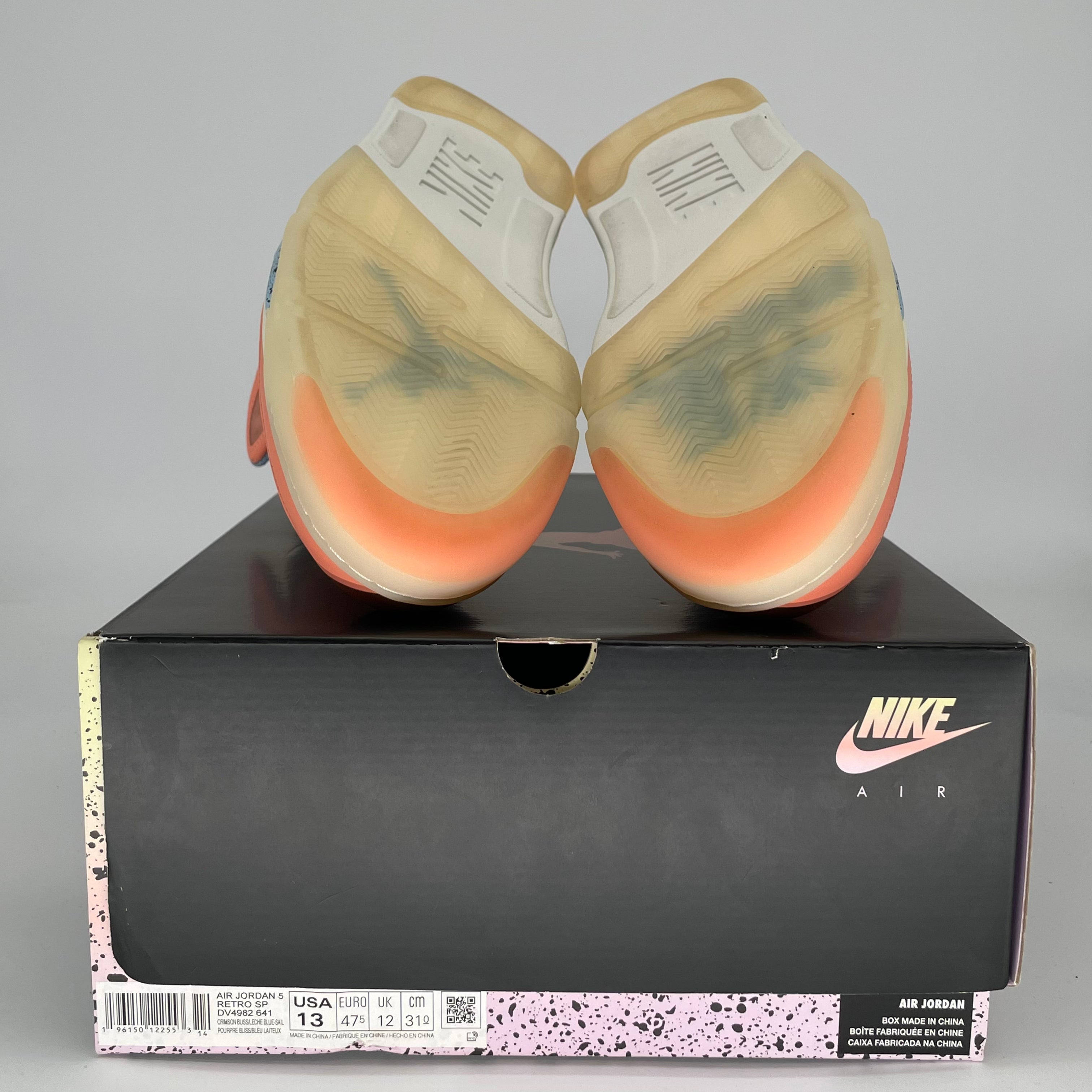 AIR JORDAN 5 DJ KHALED WE THE BEST CRIMSON BLISS DV4982-641 SIZE 13/14.5W