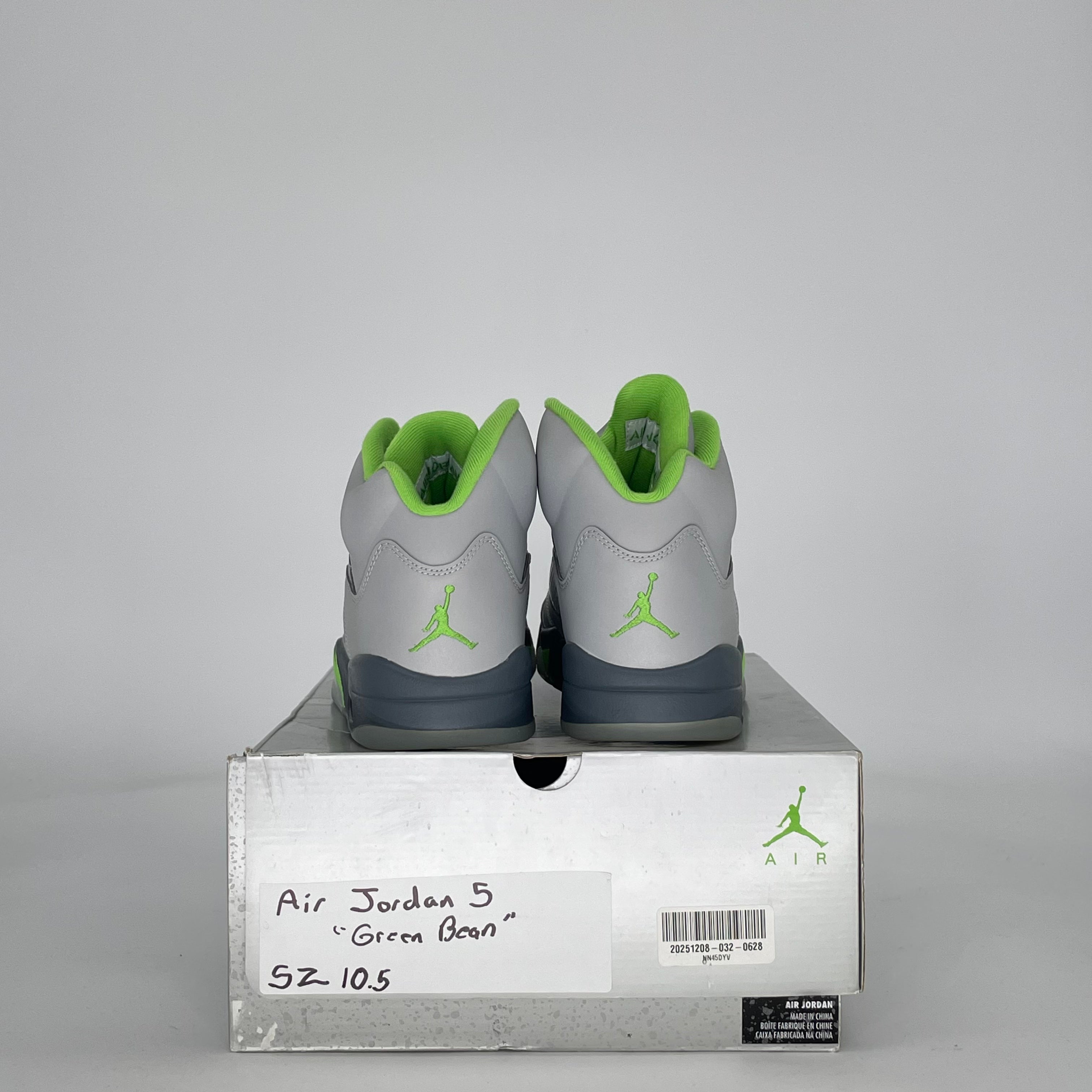 AIR JORDAN 5 GREEN BEAN DM9014-003 SIZE 10.5/12W