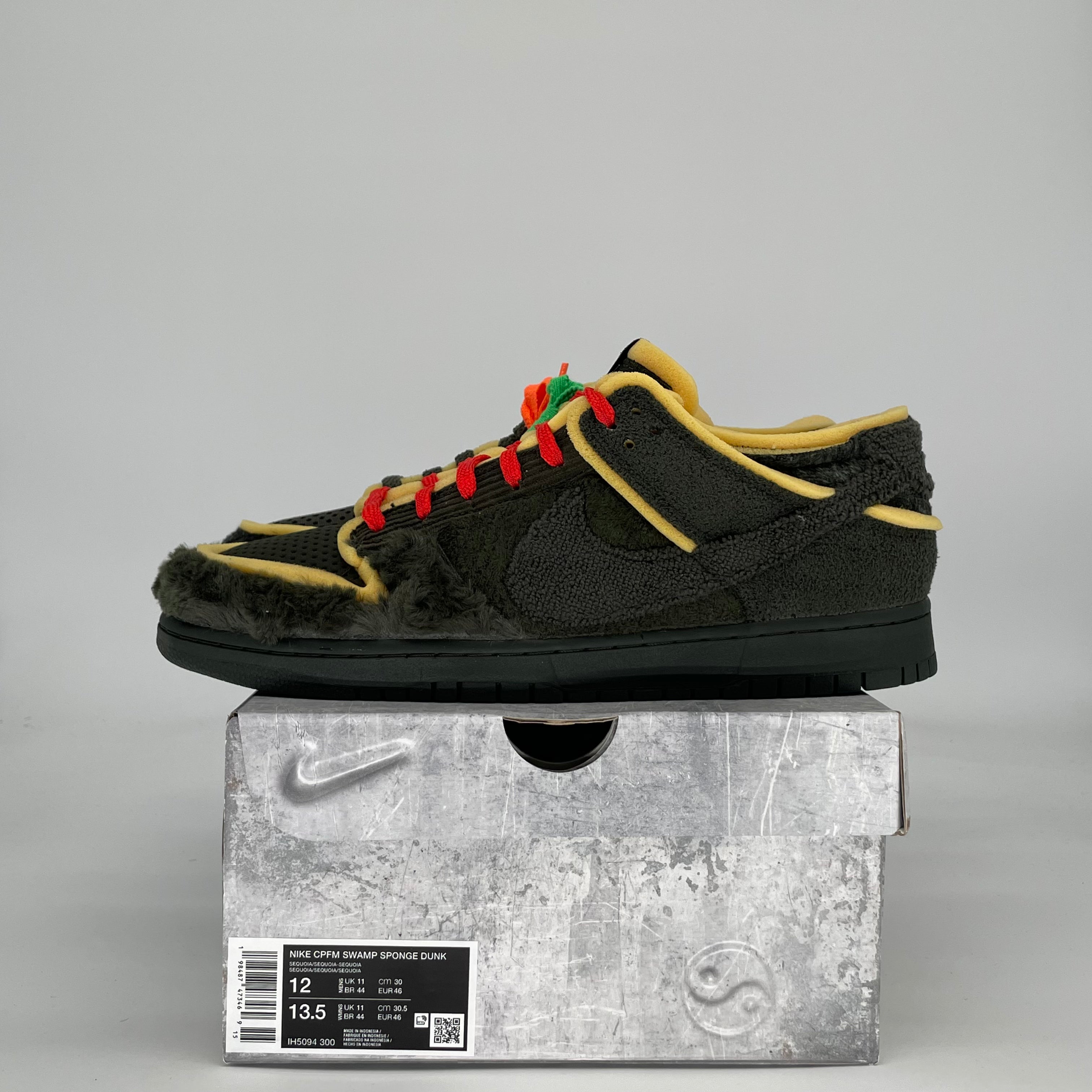 NIKE DUNK LOW CPFM SWAMP SPONGE SEQUOIA IH5094-300 SIZE 12/13.5W
