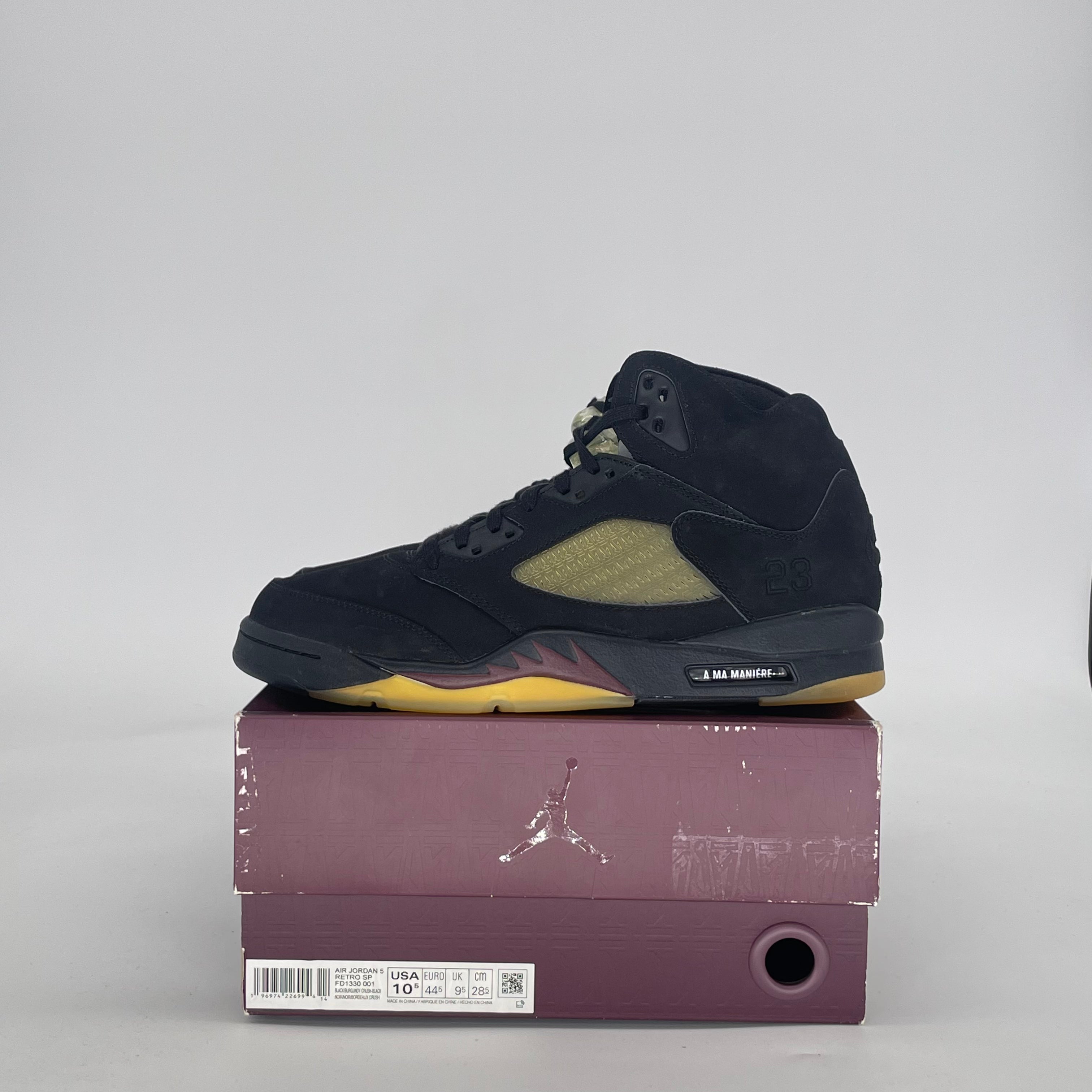 AIR JORDAN 5 A MA MANIERE DUSK FD1330-001 SIZE 10.5/12W