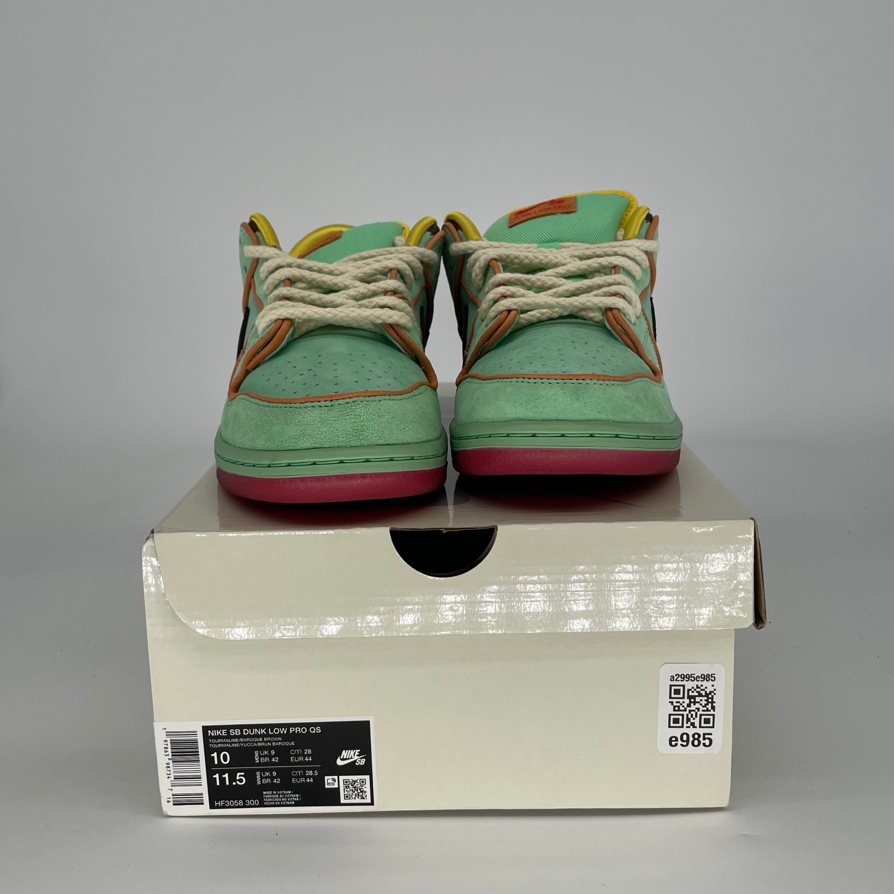 NIKE SB DUNK LOW RODEO TOURMALINE HF3058-300 SIZE 10/11.5W