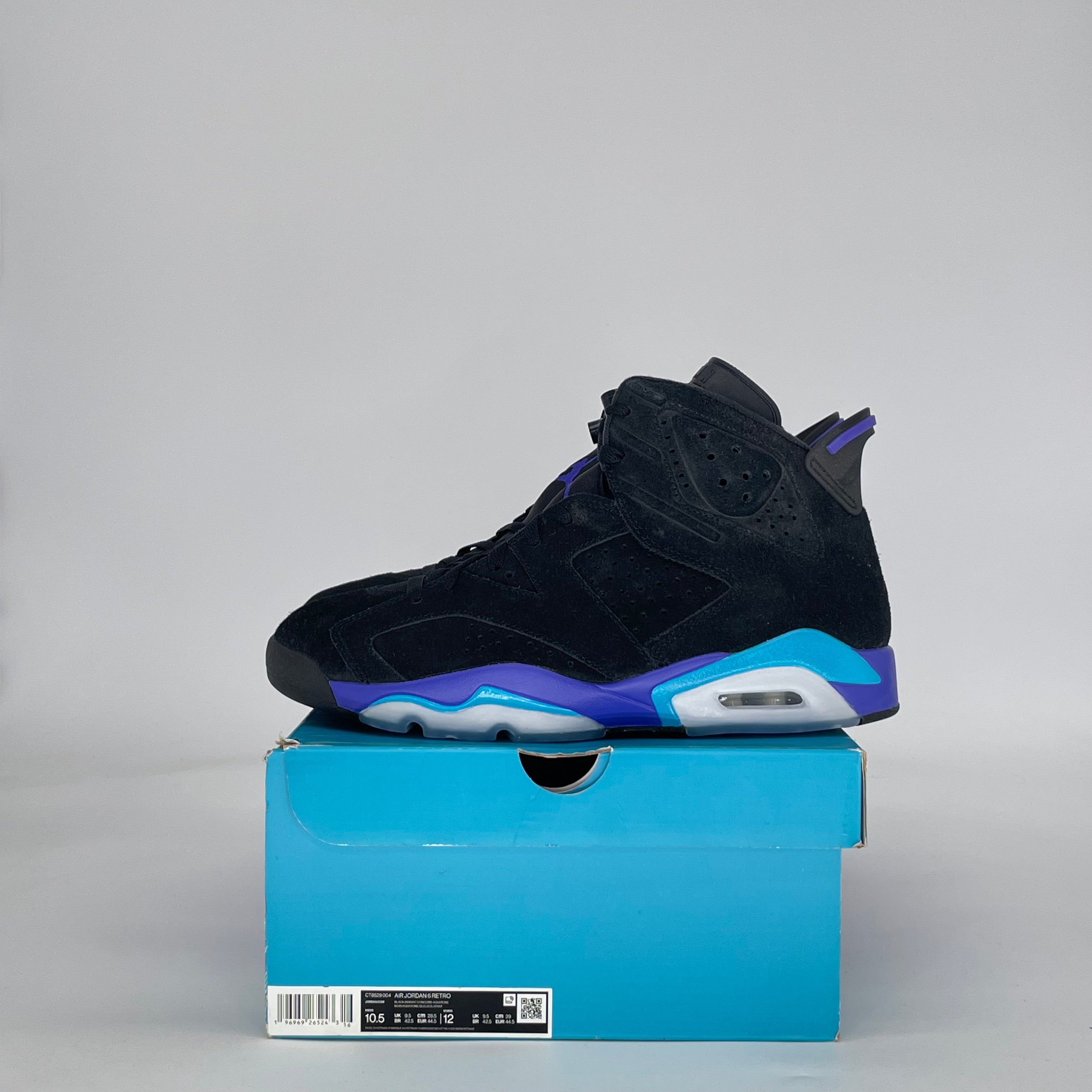 AIR JORDAN 6 AQUA CT8529-004 SIZE 10.5/12W