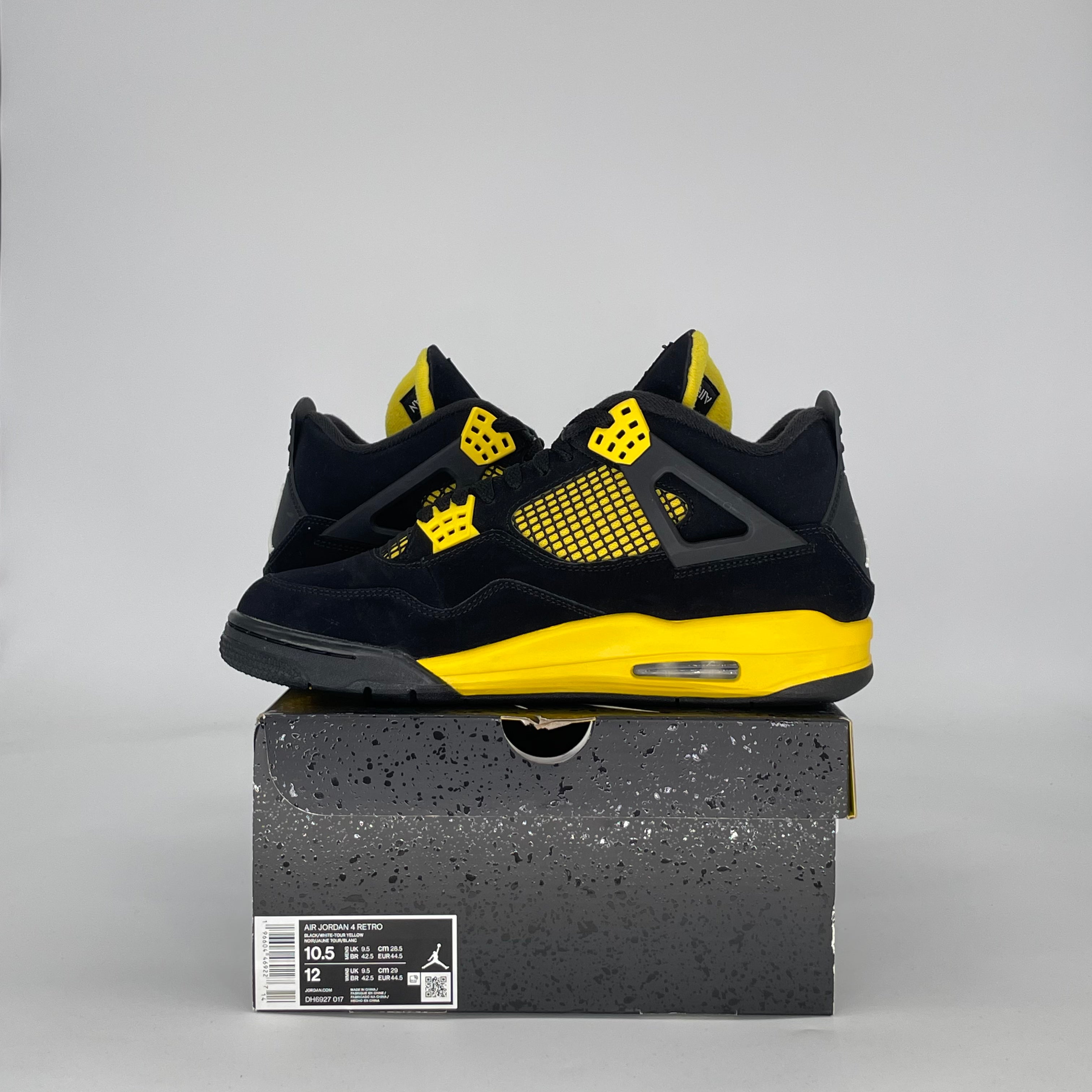 AIR JORDAN 4 THUNDER DH6927-017 SIZE 10.5/12W
