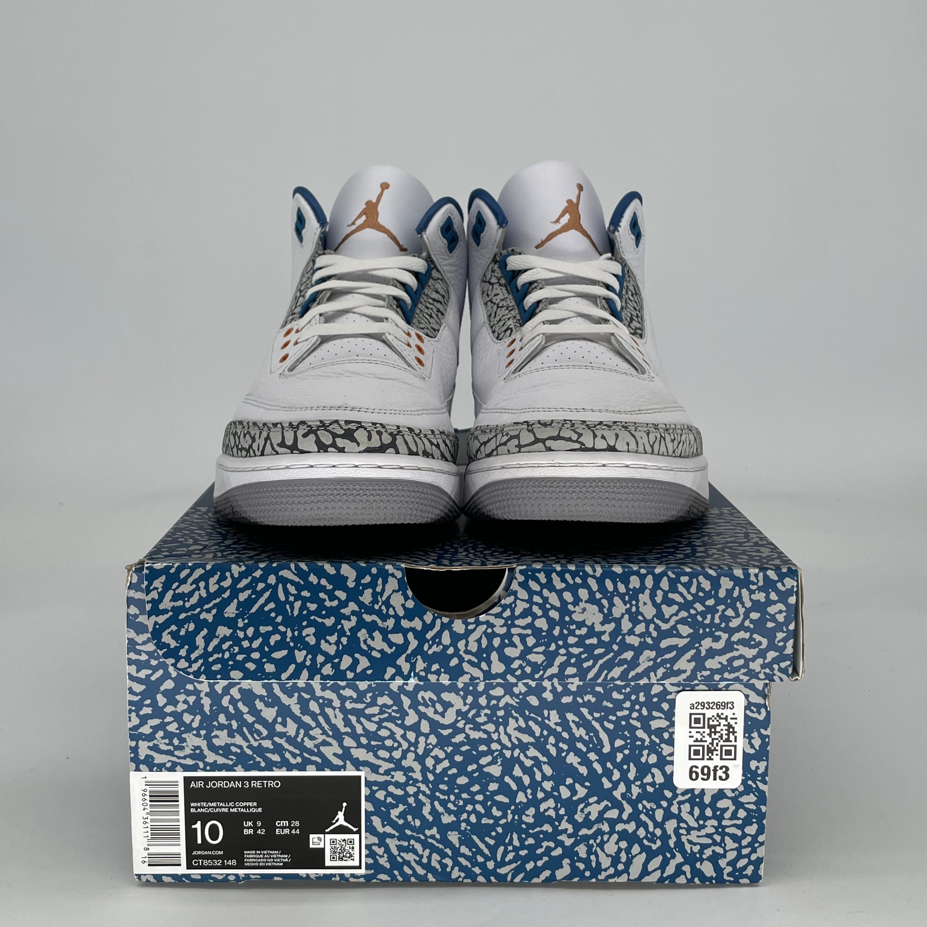 AIR JORDAN 3 WIZARDS CT8532-148 SIZE 10/115W