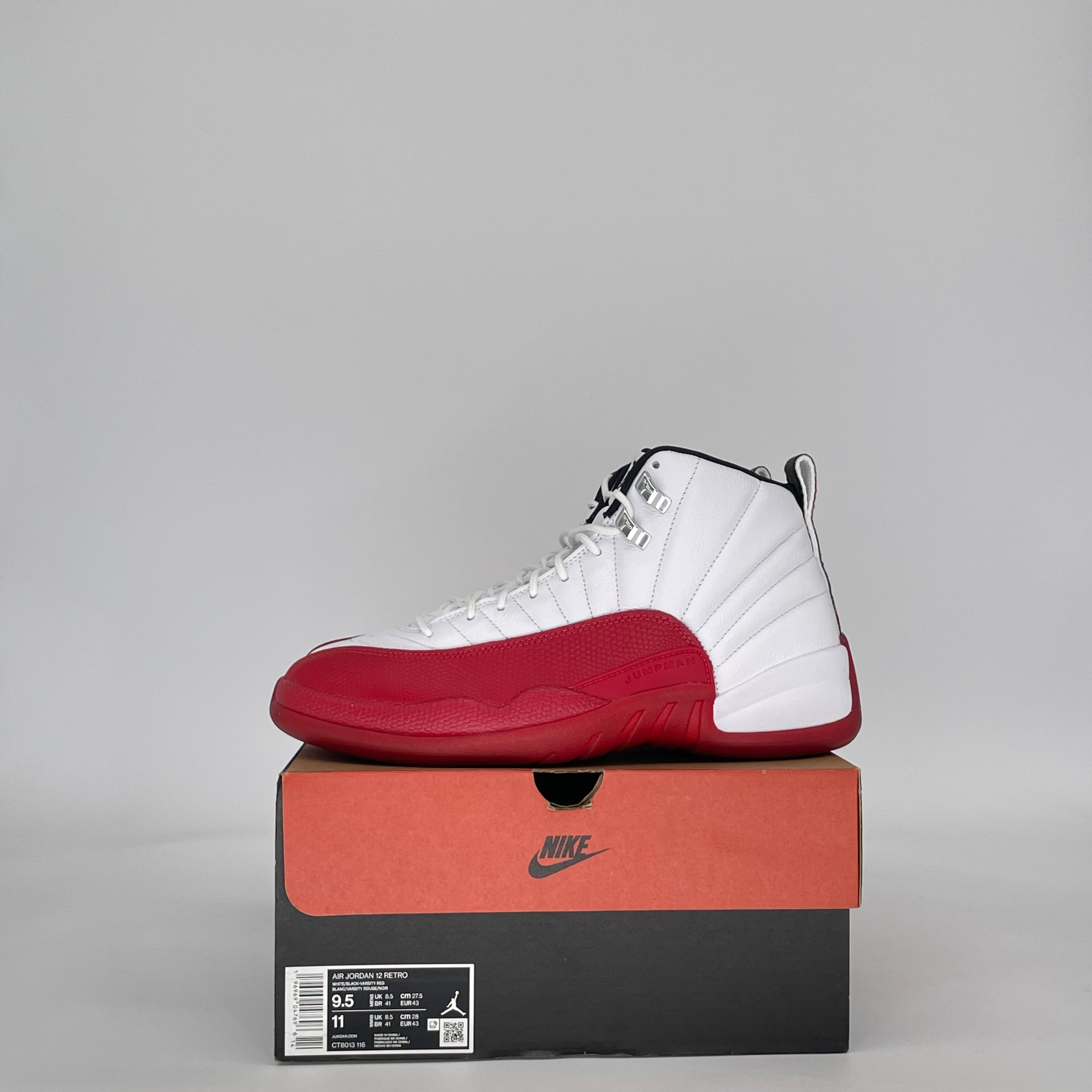 AIR JORDAN 12 CHERRY (2023) CT8013-116 SIZE 9.5/11W
