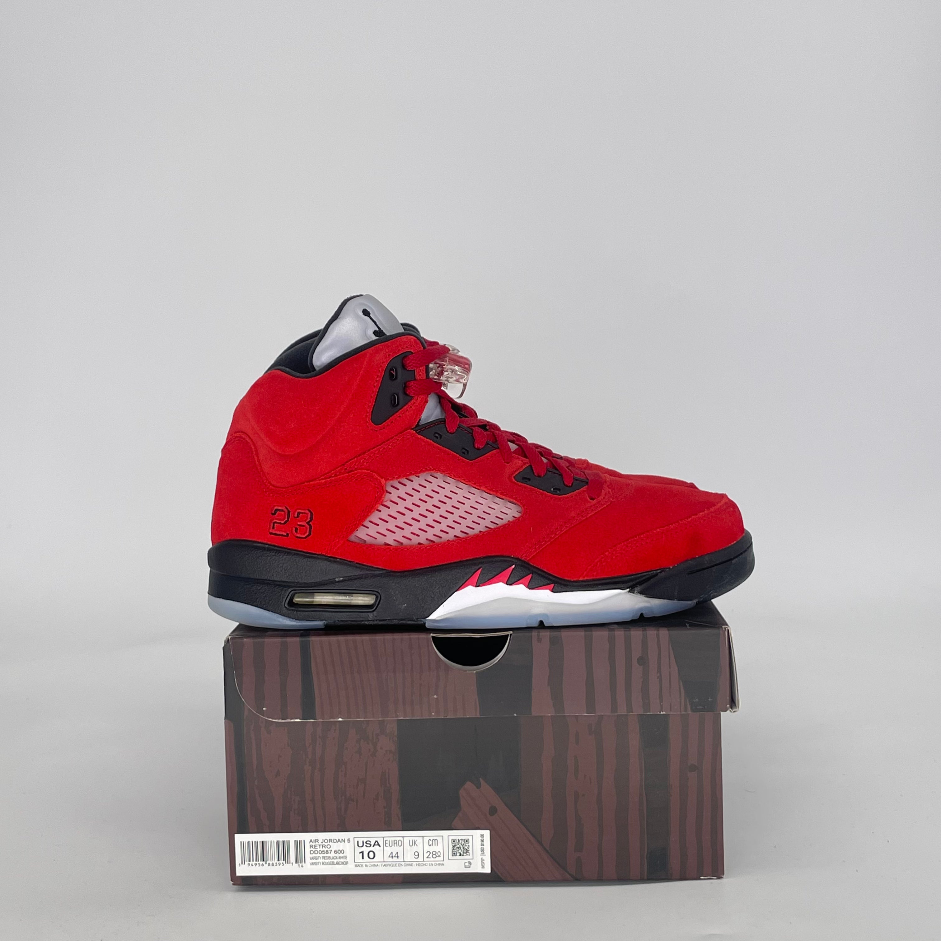 AIR JORDAN 5 RAGING BULL RED (2021) DD0587-600 SIZE 10/11.5W