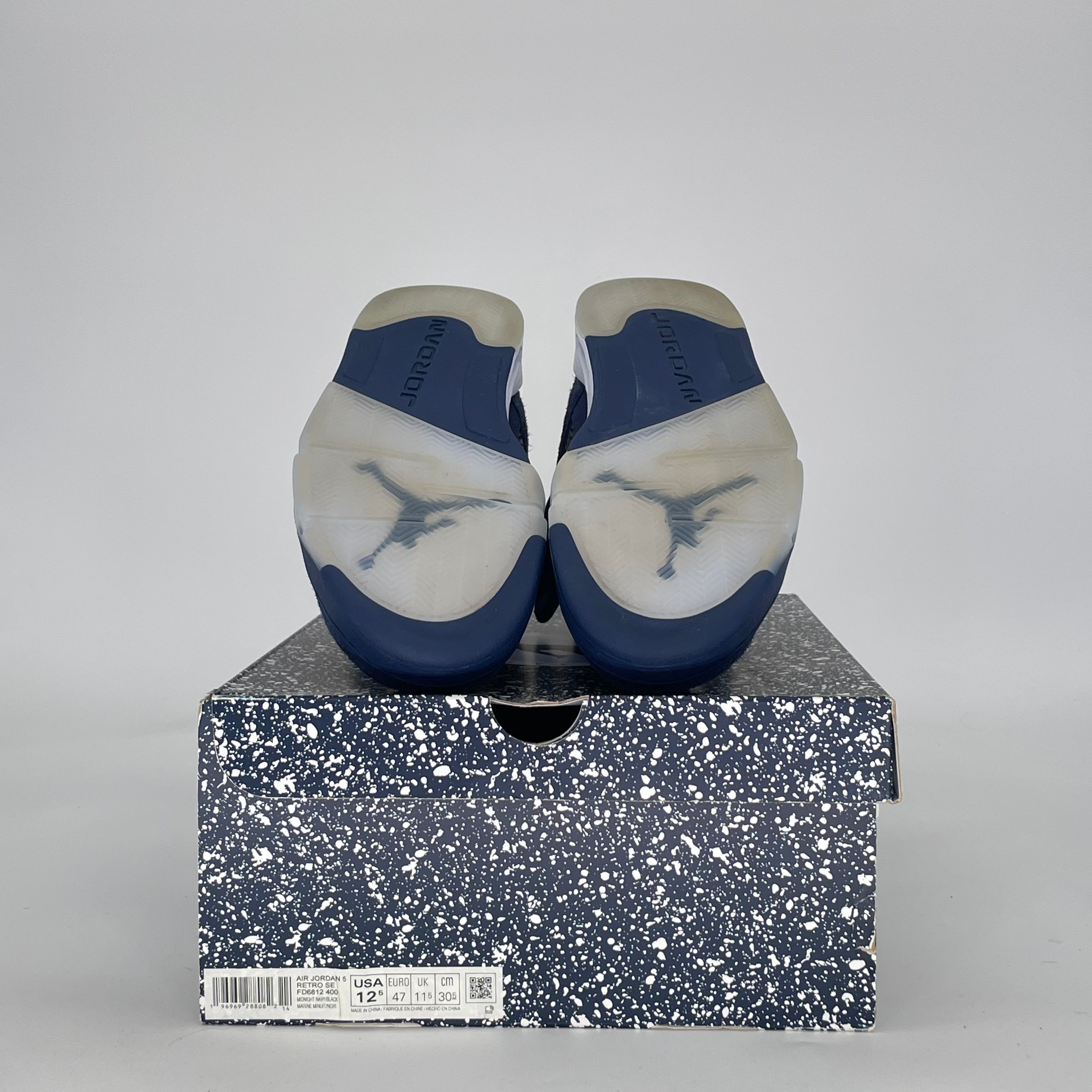 AIR JORDAN 5 MIDNIGHT NAVY FD6812-400 SIZE 12.5/14W