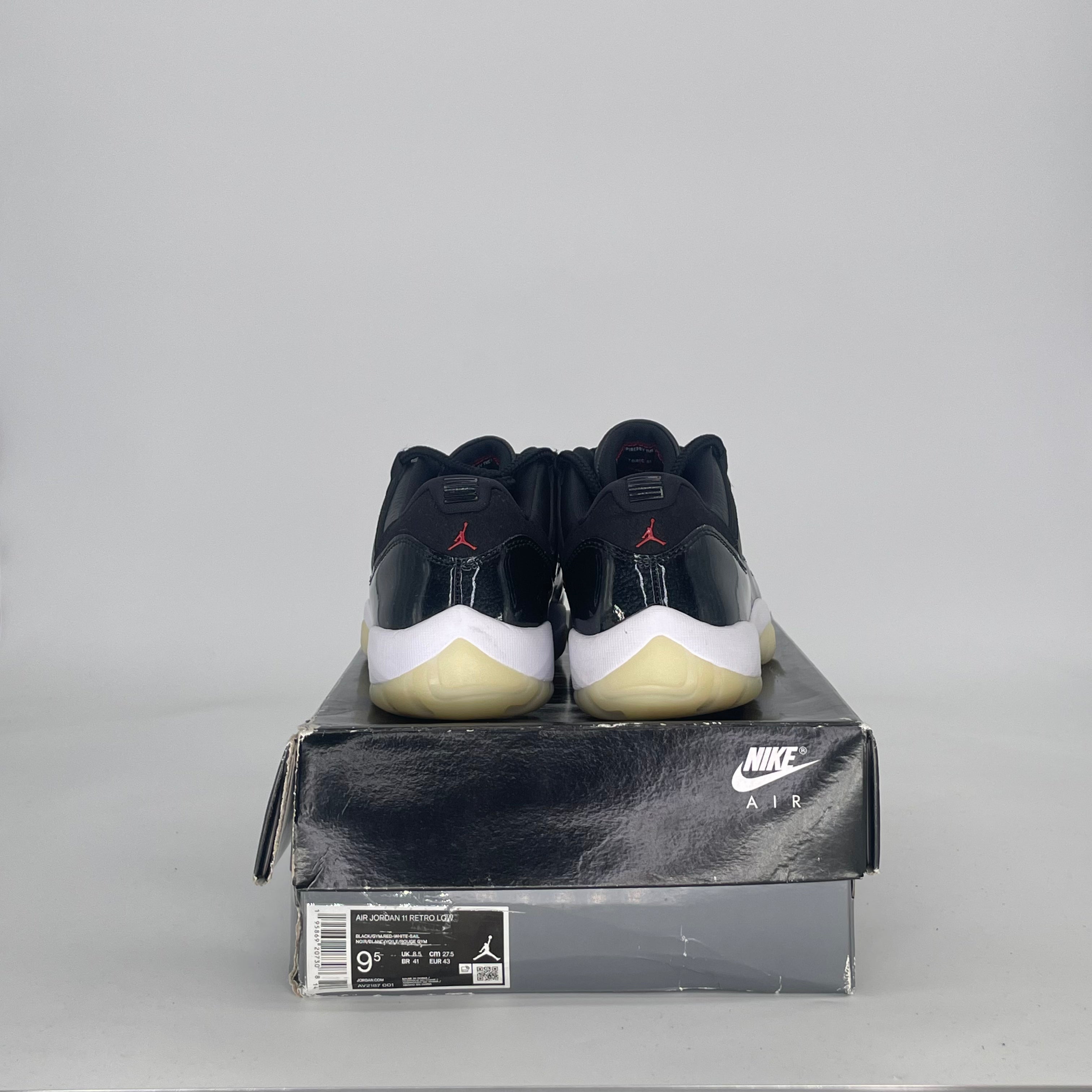 AIR JORDAN 11 LOW 72-10 AV2187-001 SIZE 9.5/11W