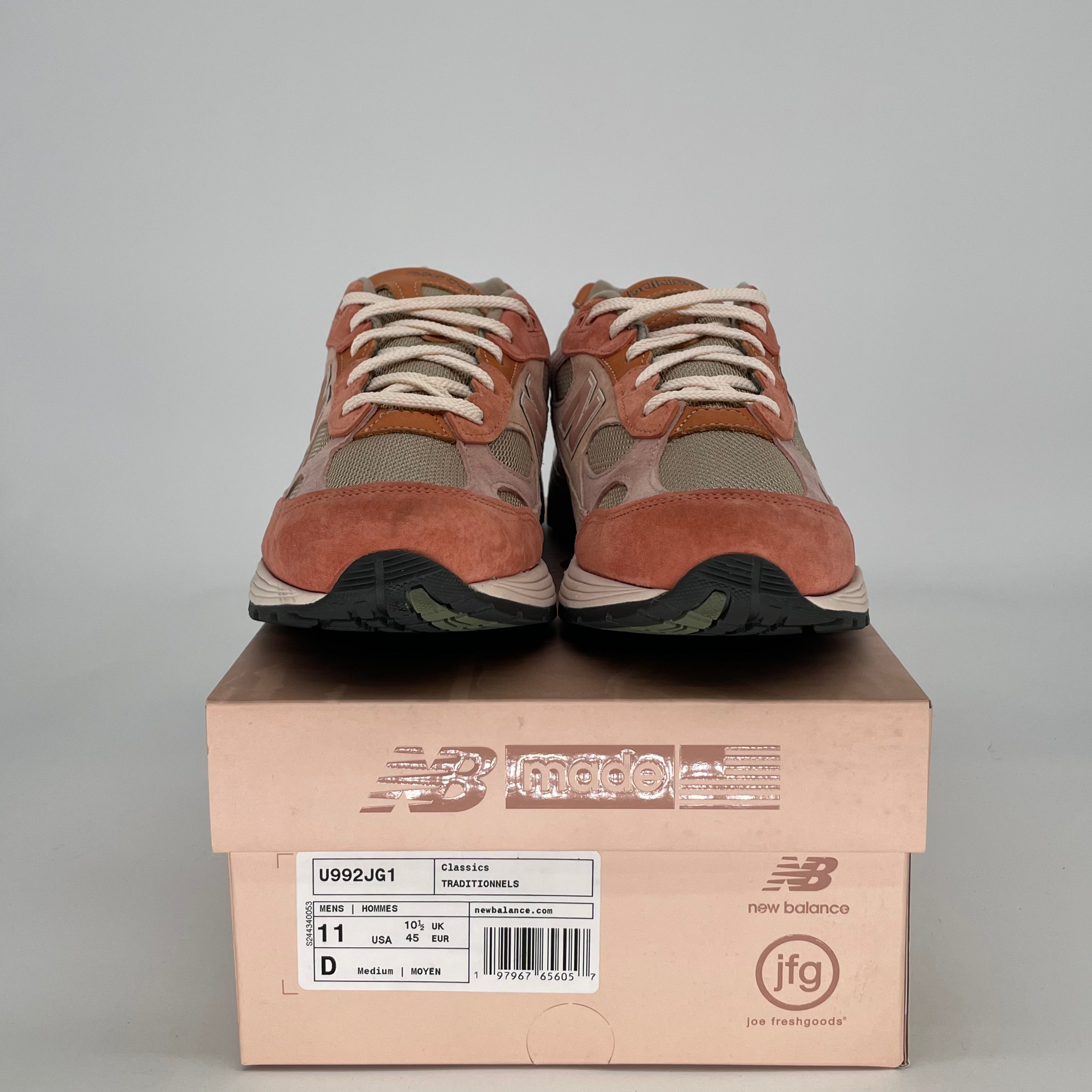 JOE FRESHGOODS X NEW BALANCE 992 AGED WELL U992JG1 SIZE 11/12.5W