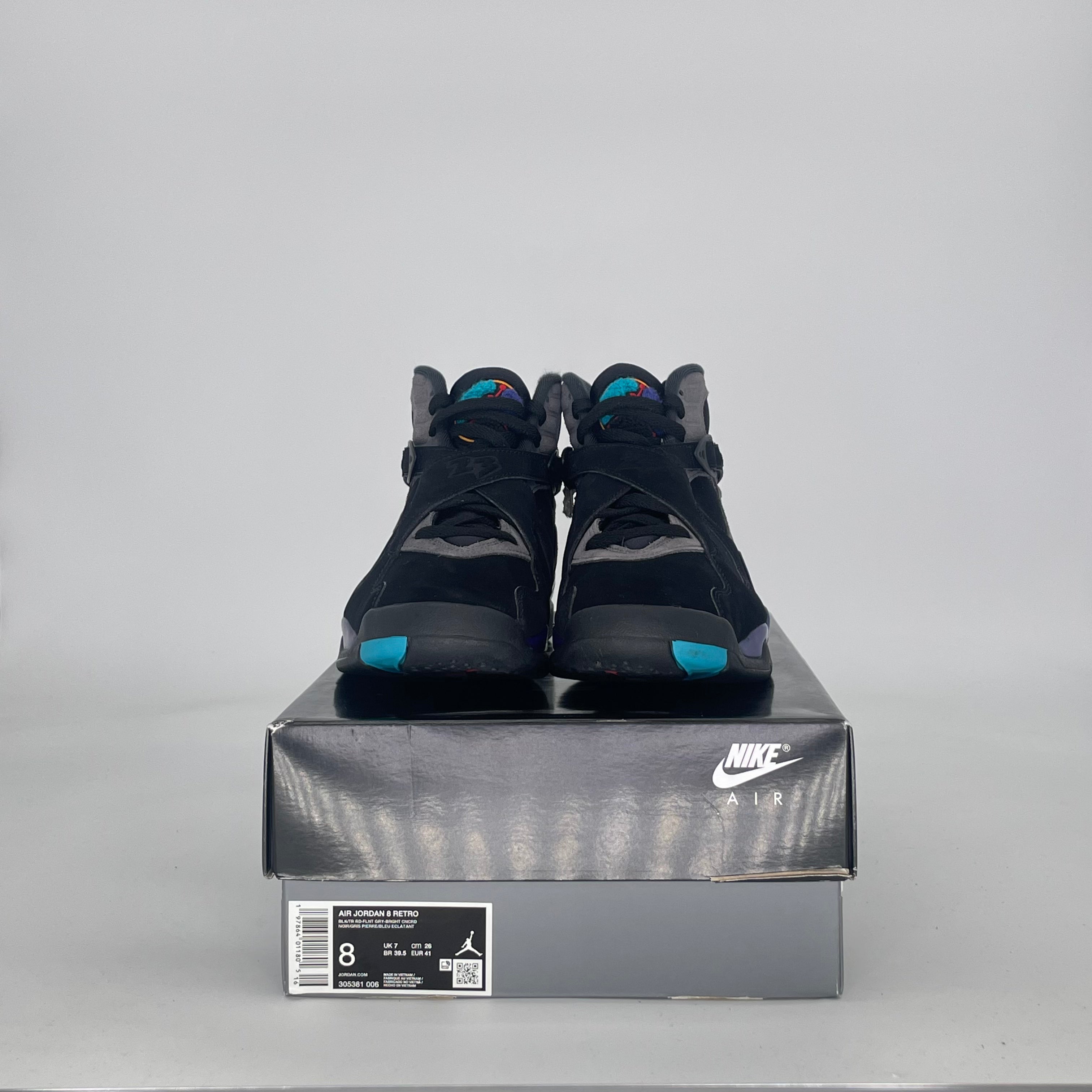 AIR JORDAN 8 AQUA 305381-006 SIZE 8/9.5W