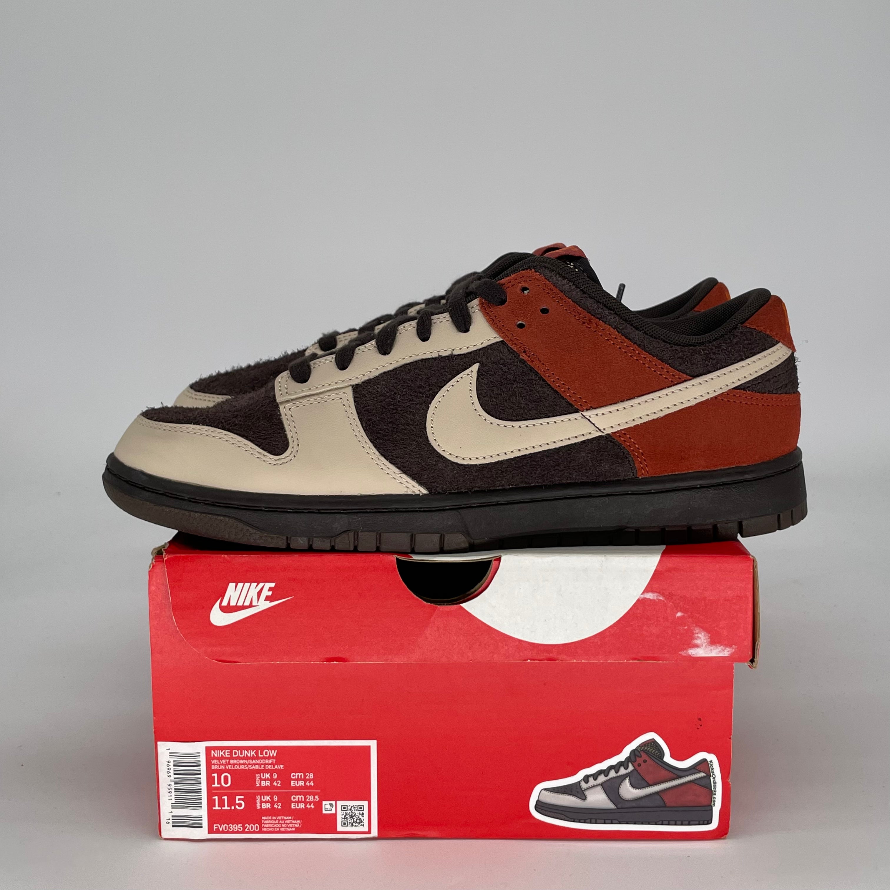 NIKE DUNK LOW RED PANDA FV0395-200 SIZE 10/11.5W