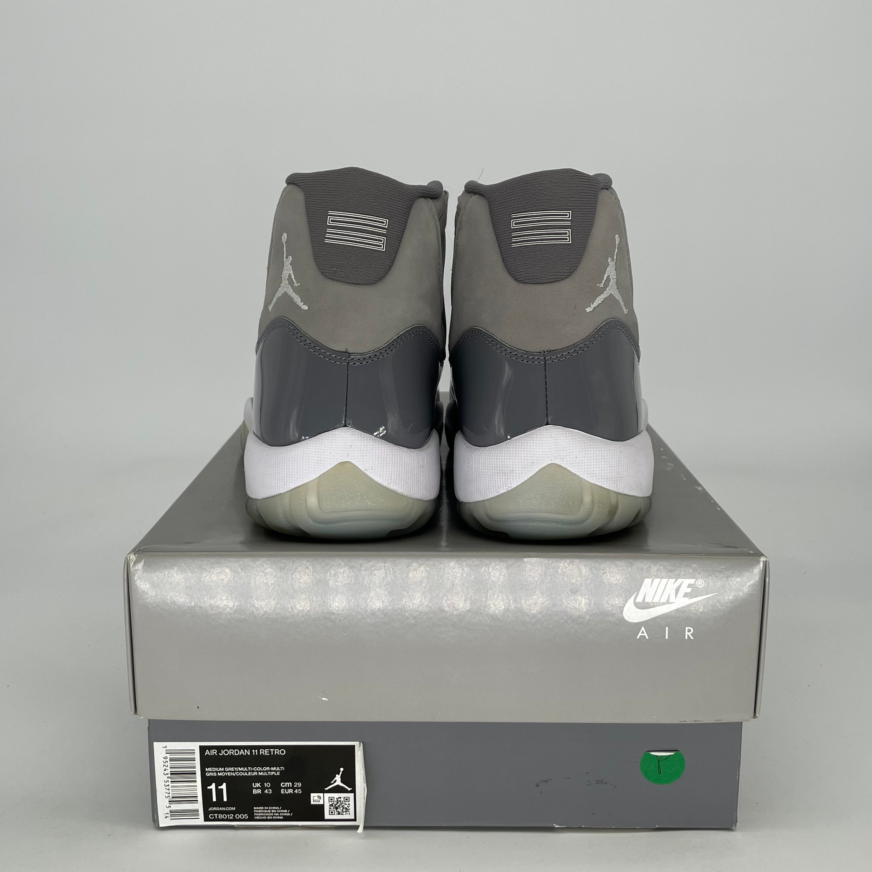 AIR JORDAN 11 COOL GREY CT8012-005 SIZE 11/12.5W