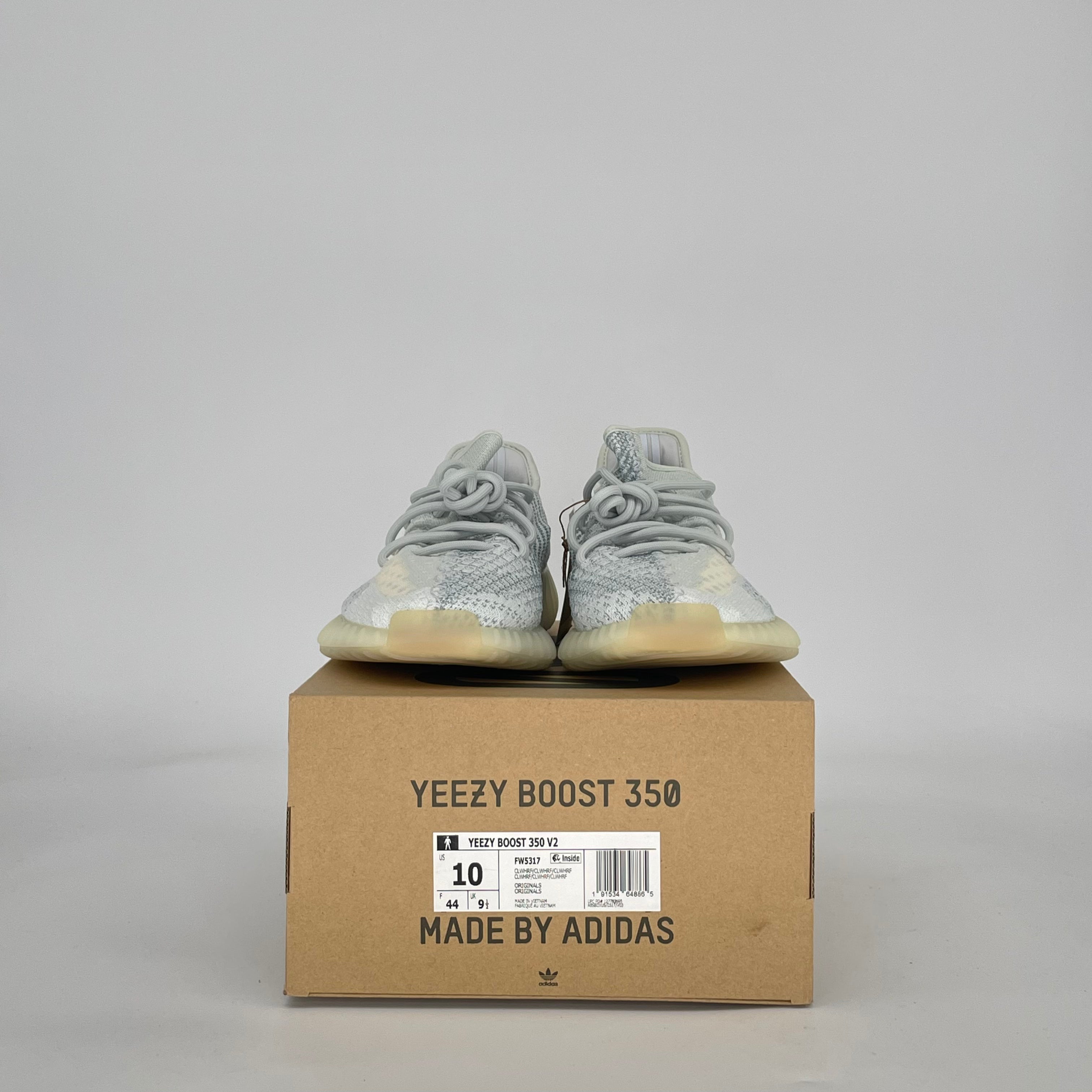 ADIDAS YEEZY BOOST 350 V2 CLOUD WHITE (REFLECTIVE) FW5317 SIZE 10/11.5W