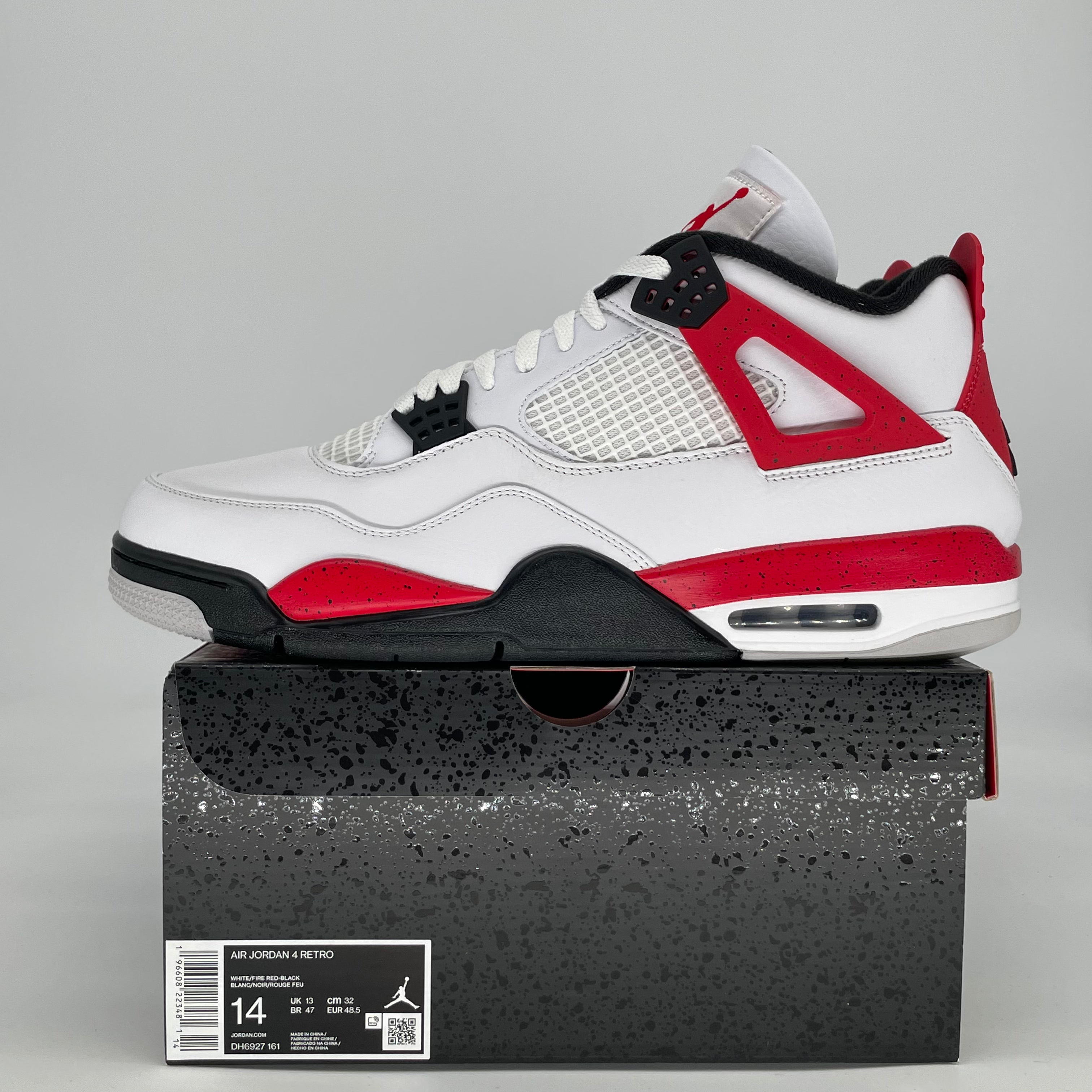 AIR JORDAN 4 RED CEMENT DH6927-161 SIZE 14/15.5W