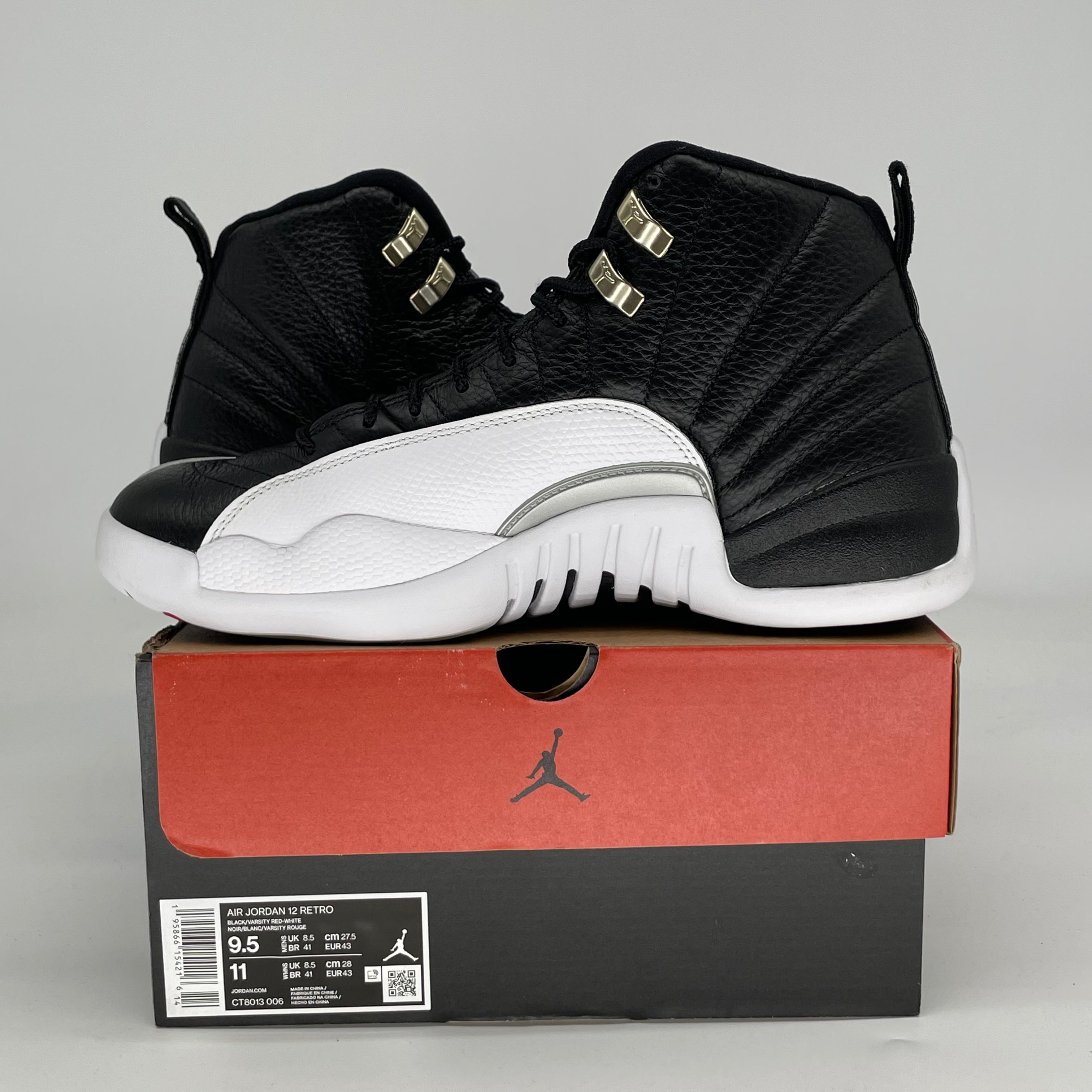 AIR JORDAN 12 PLAYOFFS CT8013-006 SIZE 9.5/11W