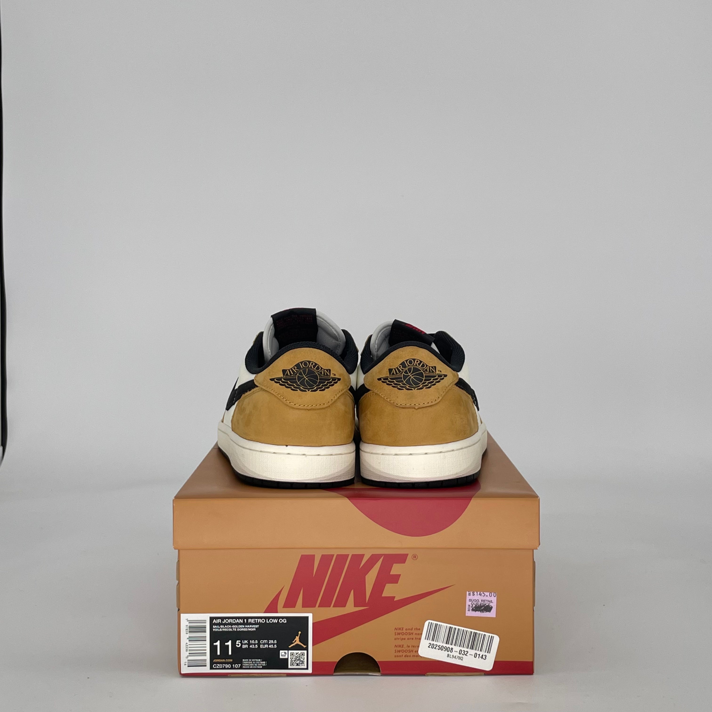 AIR JORDAN 1 LOW ROOKIE OF THE YEAR CZ0790-107 SIZE 11.5/13W