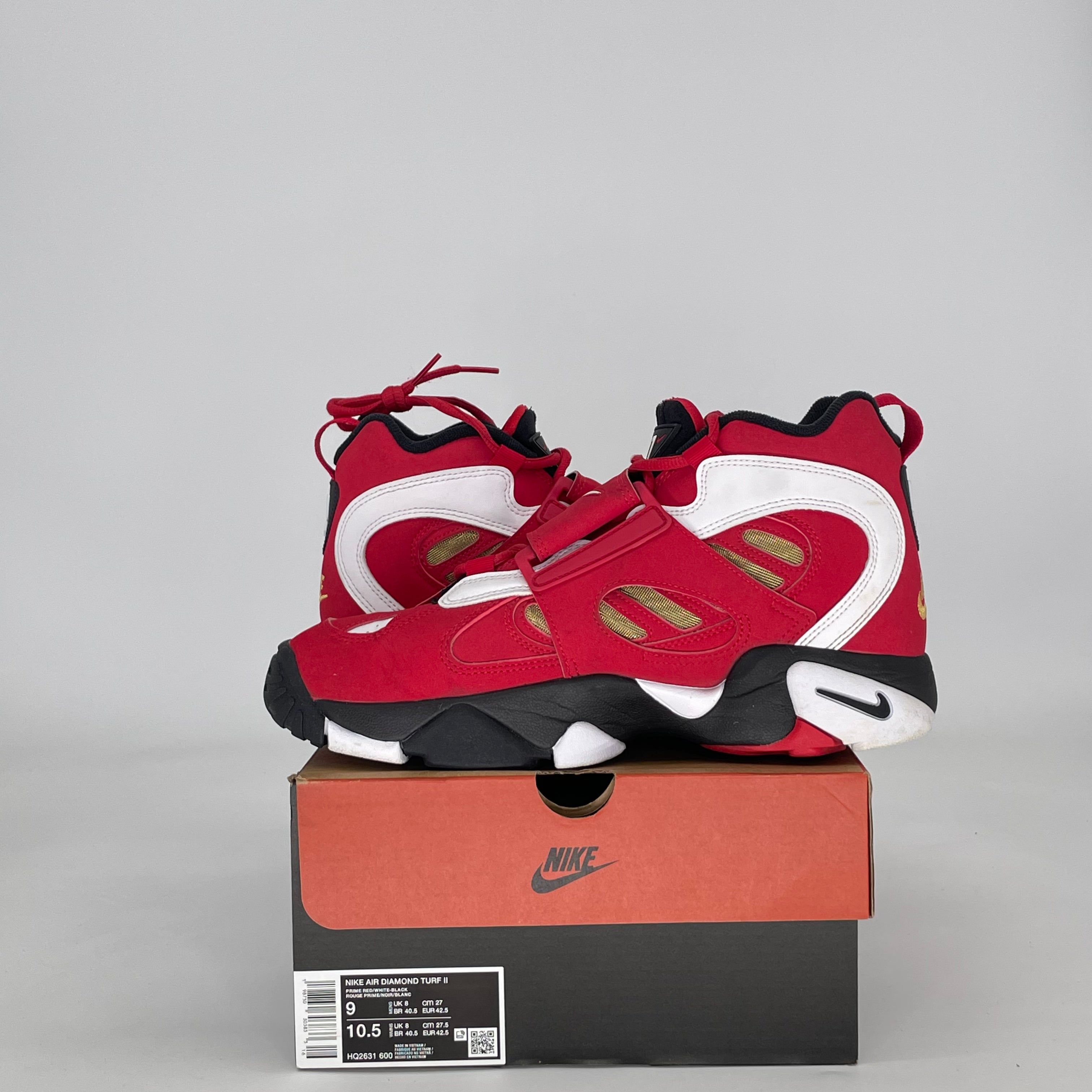 NIKE AIR DIAMOND TURF 2 RED GOLD (2026) HQ2631-600 SIZE 9/10.5W