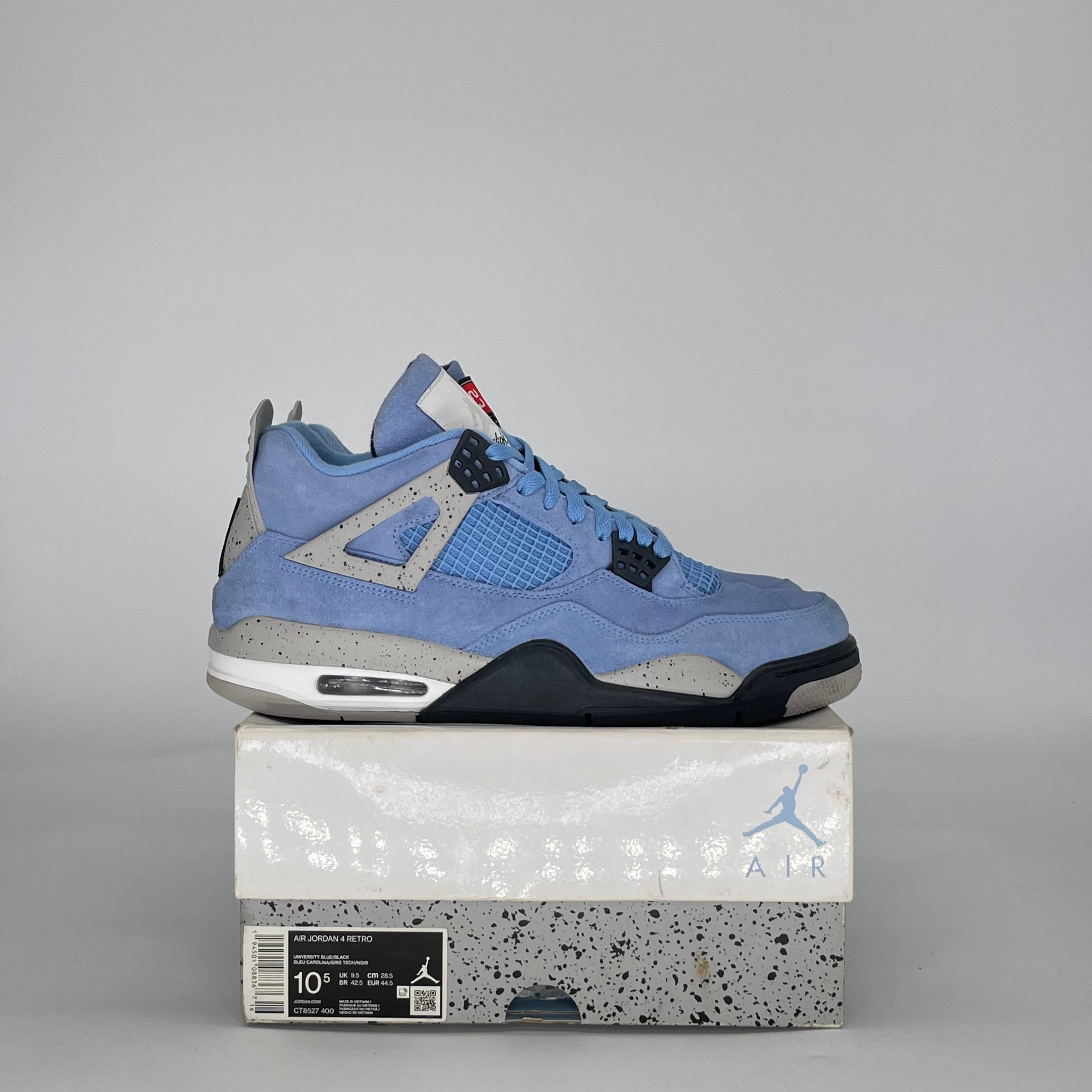AIR JORDAN 4 UNIVERSITY BLUE CT8527-400 SIZE 10.5/12W