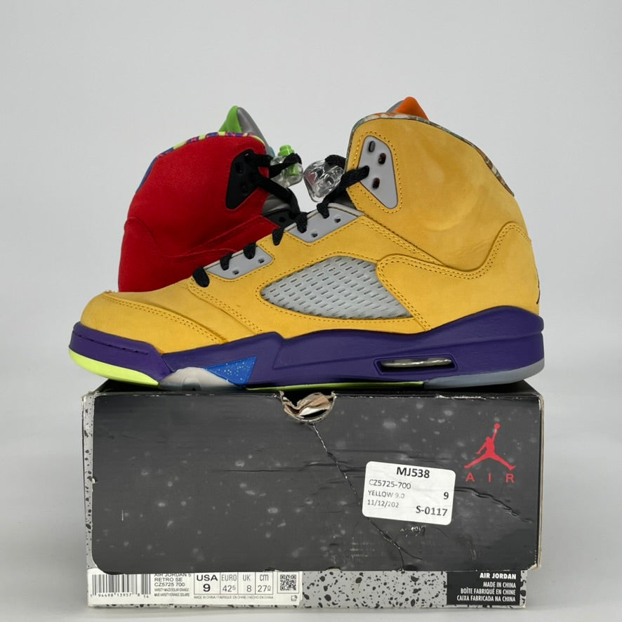 AIR JORDAN 5 WHAT THE CZ5725-770 SIZE 9/10.5W