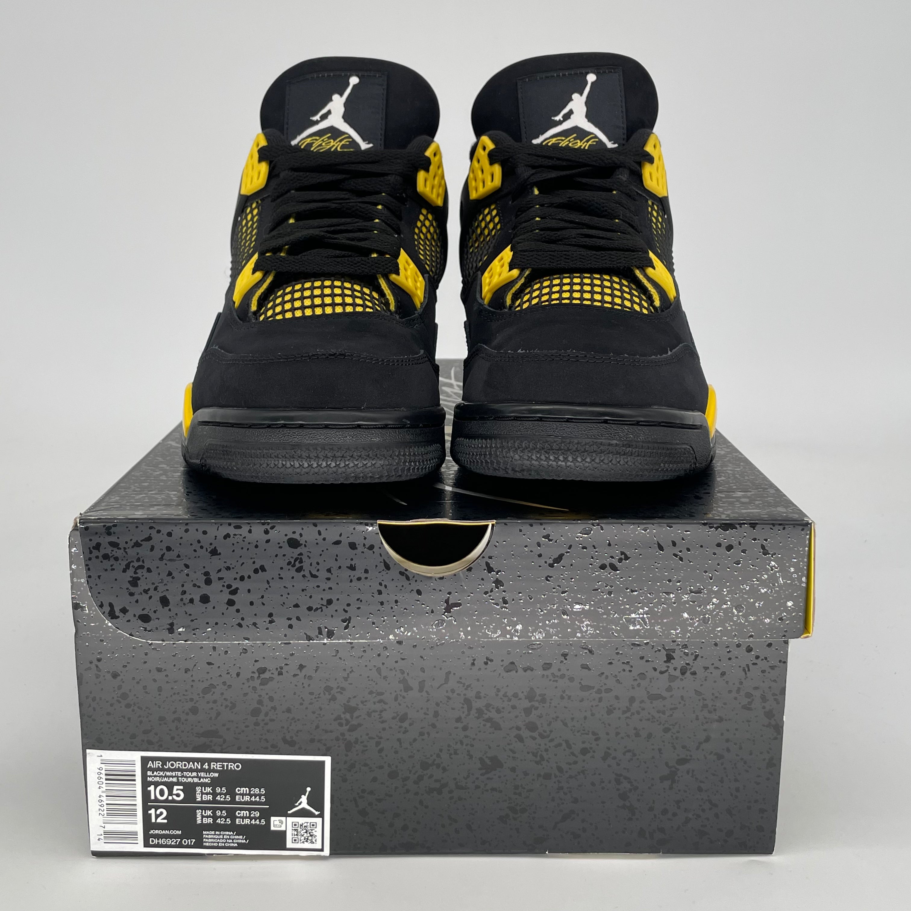 AIR JORDAN 4 THUNDER DH6927-017 SIZE 10.5/12W