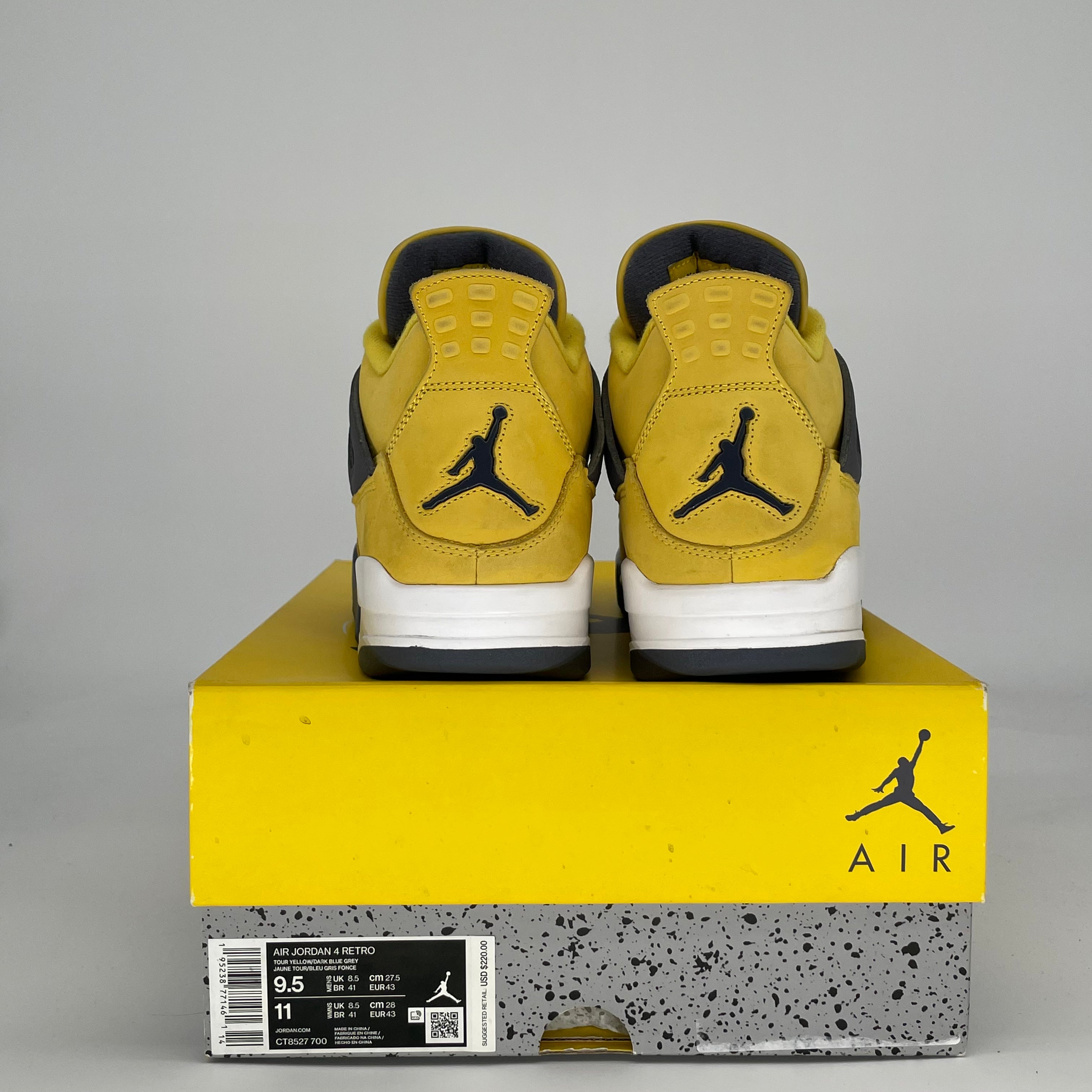 AIR JORDAN 4 LIGHTNING CT8527-700 SIZE 9.5/11W