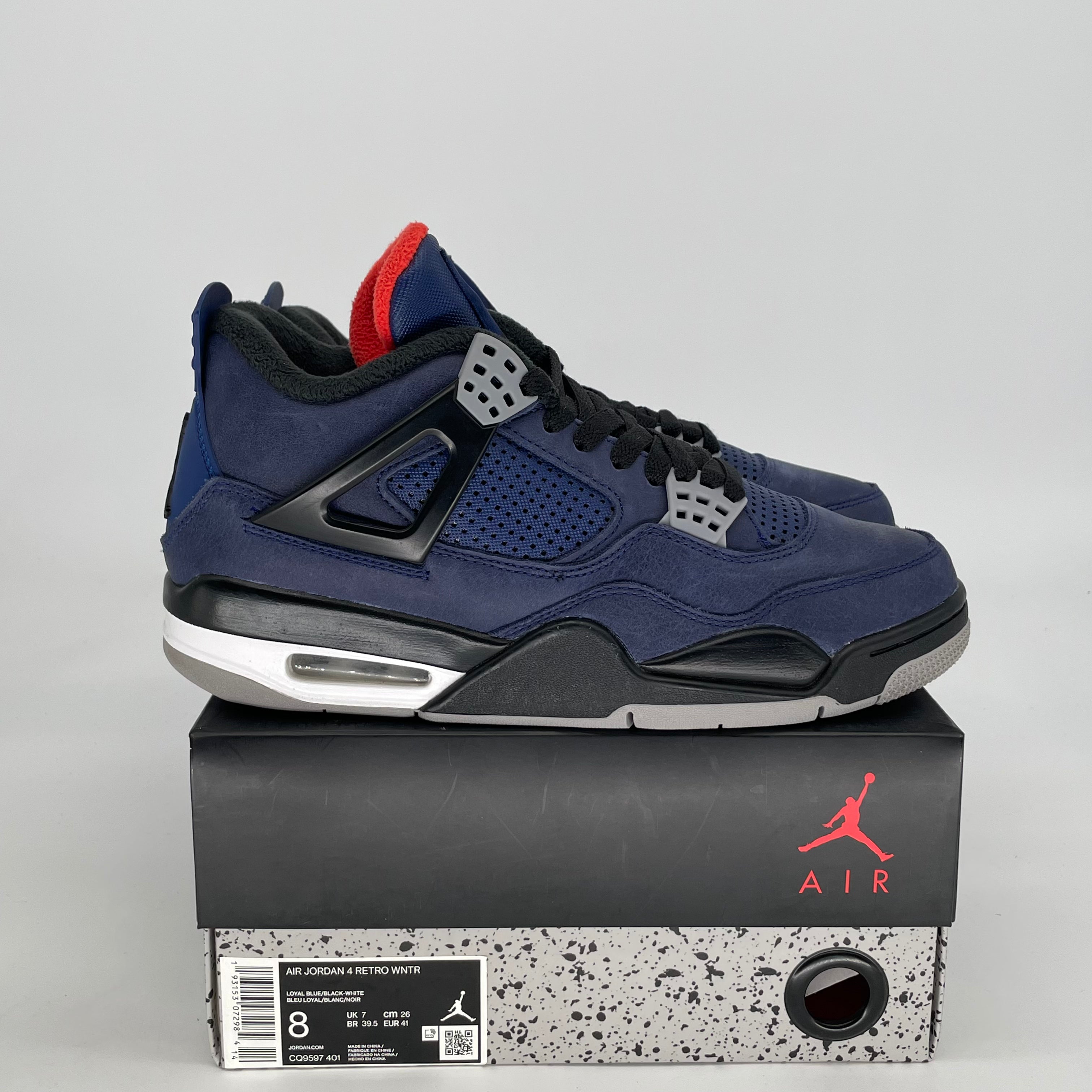 AIR JORDAN 4 WINTERIZED LOYAL BLUE CQ9597-401 SIZE 8/9.5W