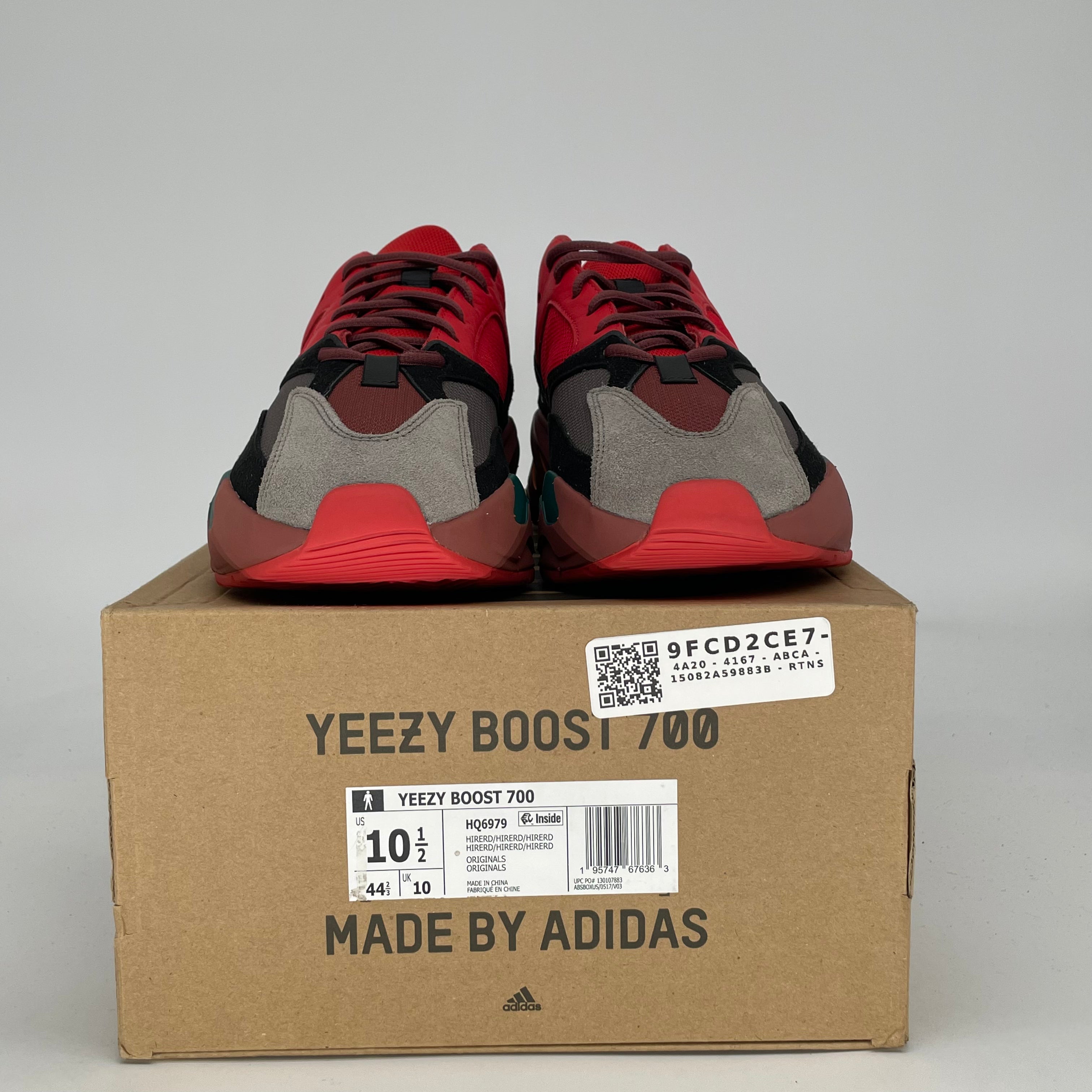 ADIDAS YEEZY 700 HI-RES RED HQ6979 SIZE 10.5/12W