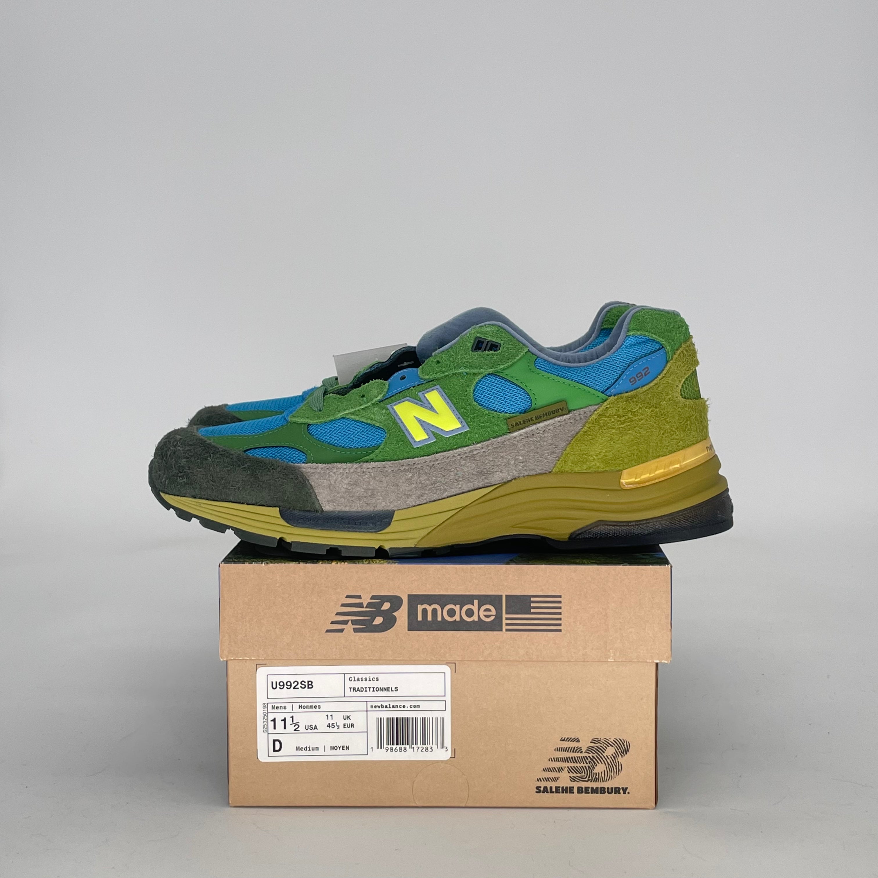 NEW BALANCE 992 MIUSA SALEHE BEMBURY CALM BE THE CRATER U992SB SIZE 11.5/13W