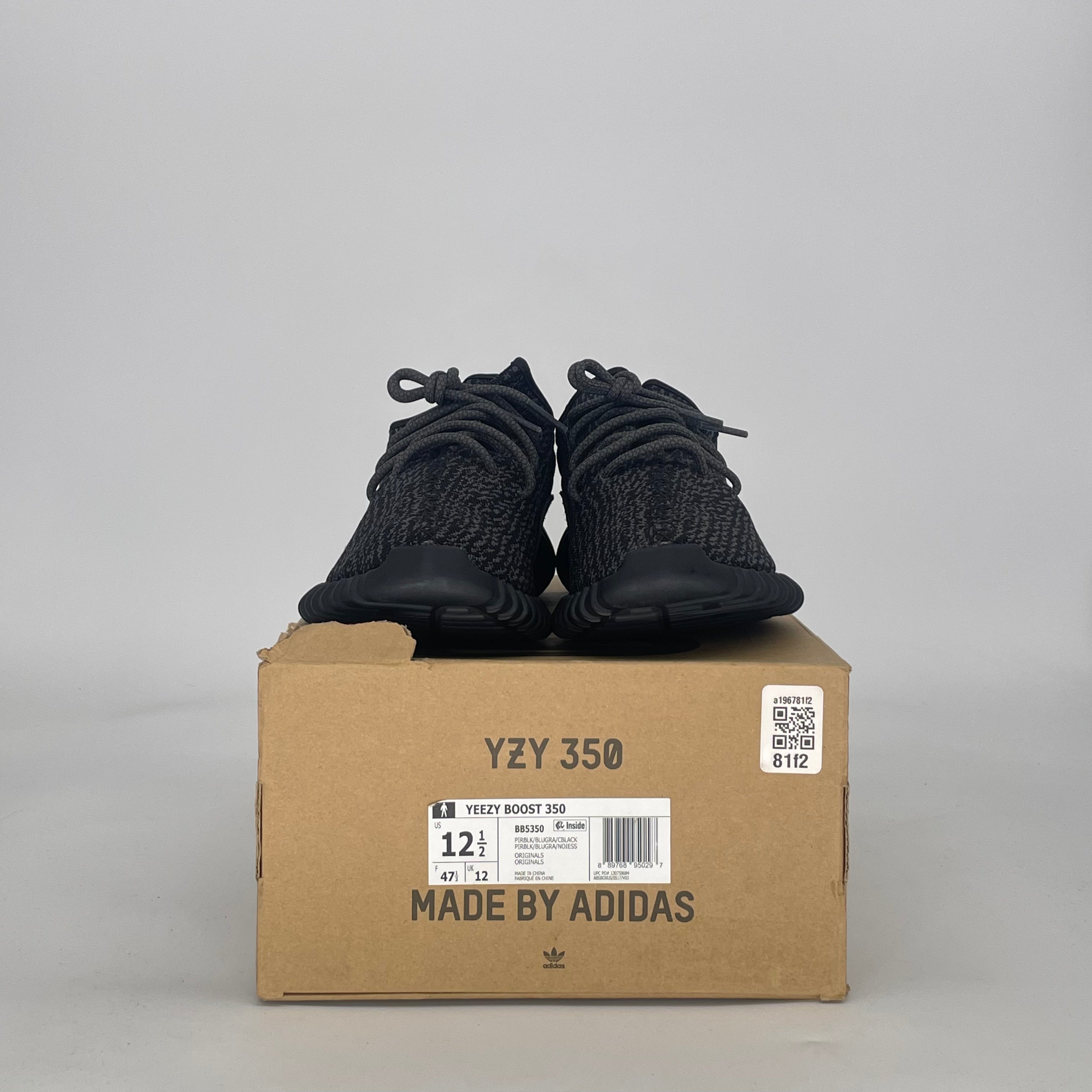 ADIDAS YEEZY BOOST 350 PIRATE BLACK BB5350 SIZE 12.5/14W