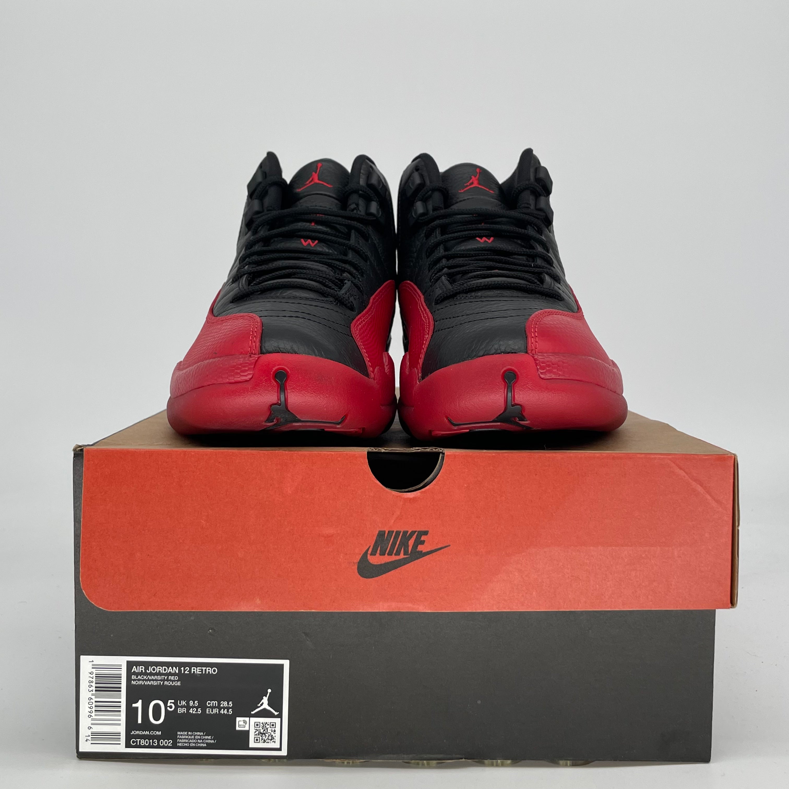 AIR JORDAN 12 FLU GAME CT8013-002 SIZE 10.5/12W