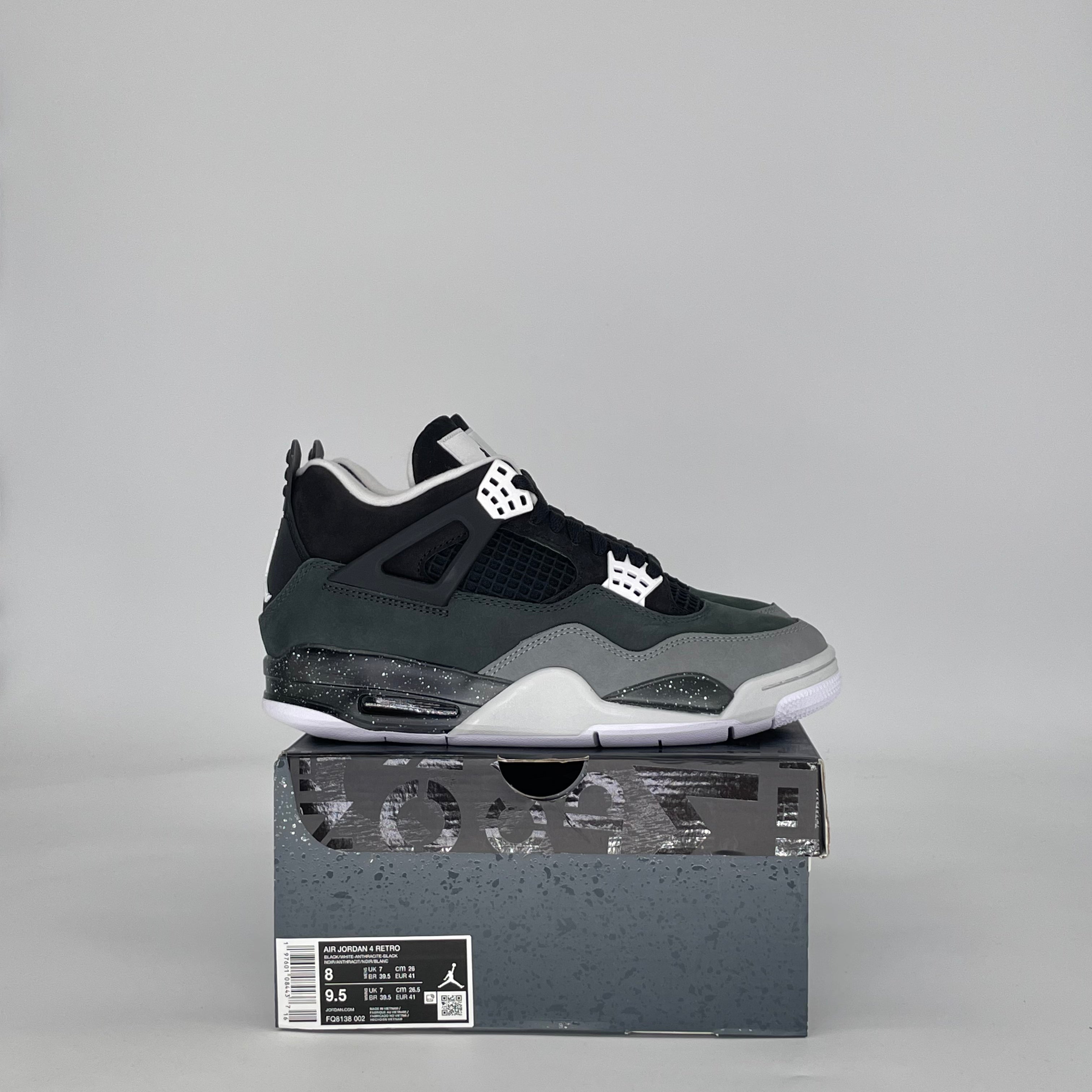 AIR JORDAN 4 FEAR (2024) FQ8138-002 SIZE 8/9.5W